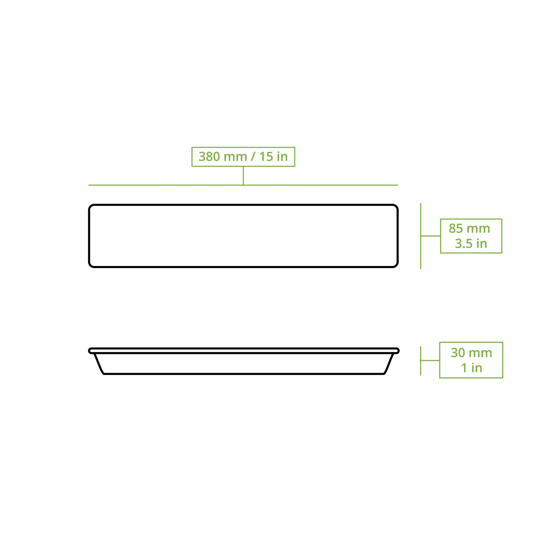 Palmblatt Tablett "Palmware®" 38 x 8.5 cm, rechteckig Palmblatt Tablett "Palmware®" 38 x 8.5 cm, rechteckig