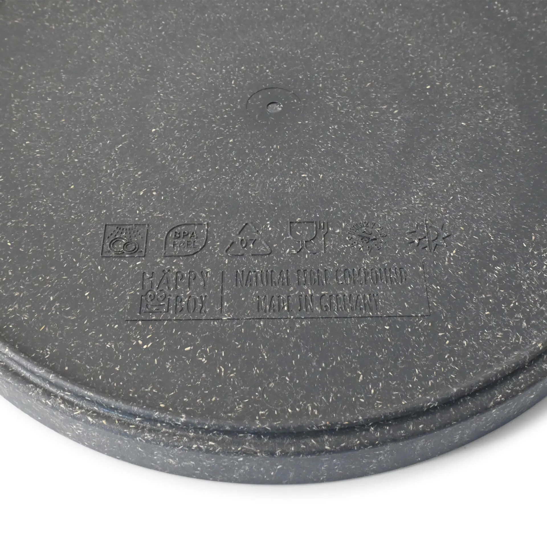 Mehrwegteller "merways Plate" Ø 24 cm, rund, Pfeffer / grau Mehrwegteller "merways Plate" Ø 24 cm, rund, Pfeffer / grau