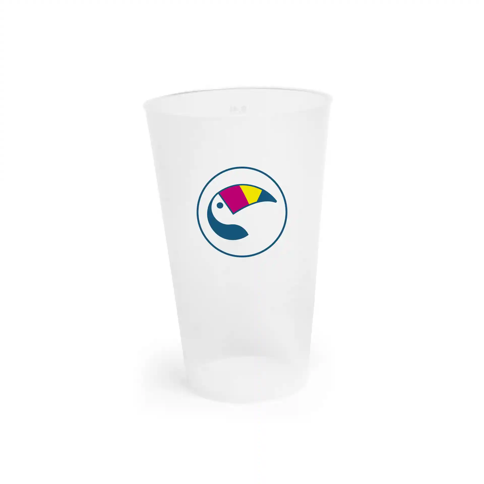 Mehrwegbecher mit Logo 400 ml, Digitaldruck, vollflächig