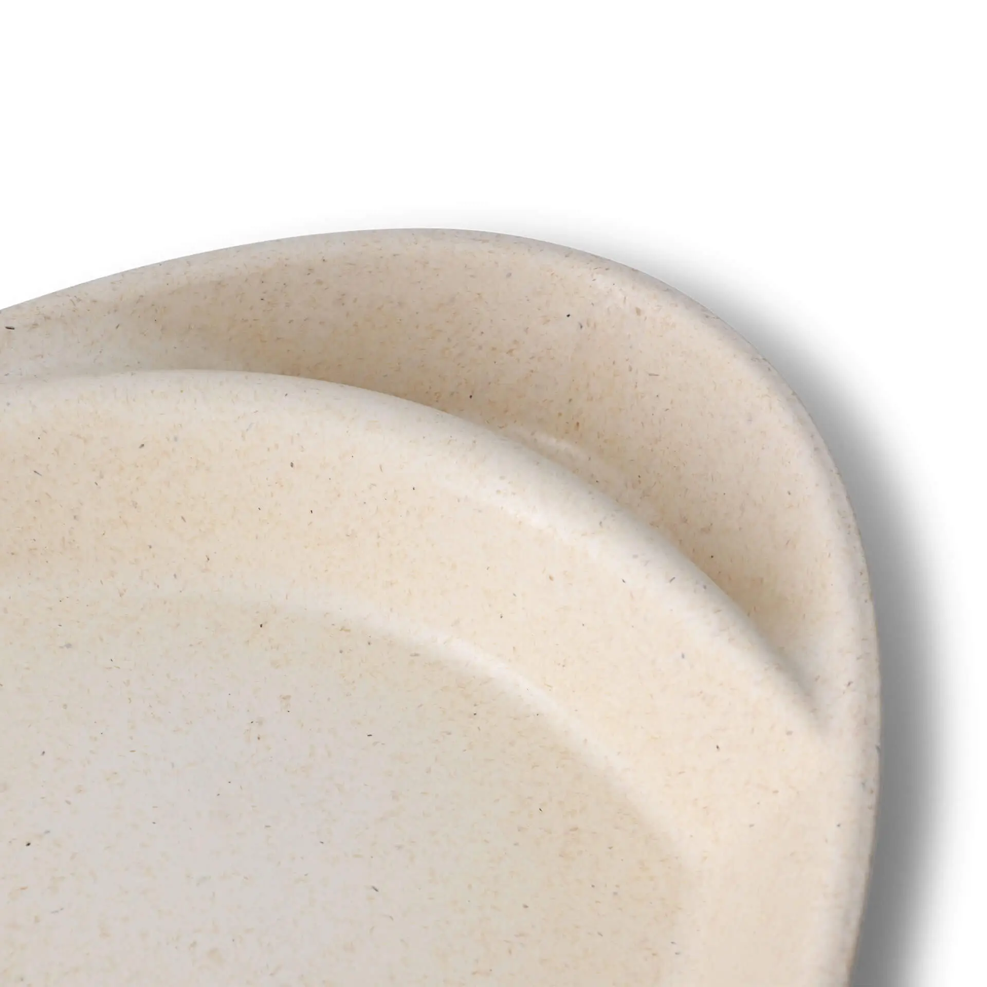 Assiette repas réutilisable "merways Plate" 27,5 x 20 x 3,5 cm, 2 compartiments, ovale, blanc crème dfc008481-mehrweg-menue-teller-merways-plate-275-x-20-x-35-cm-2-kammern-tropfenfoermig-cashew-creme-weiss-5