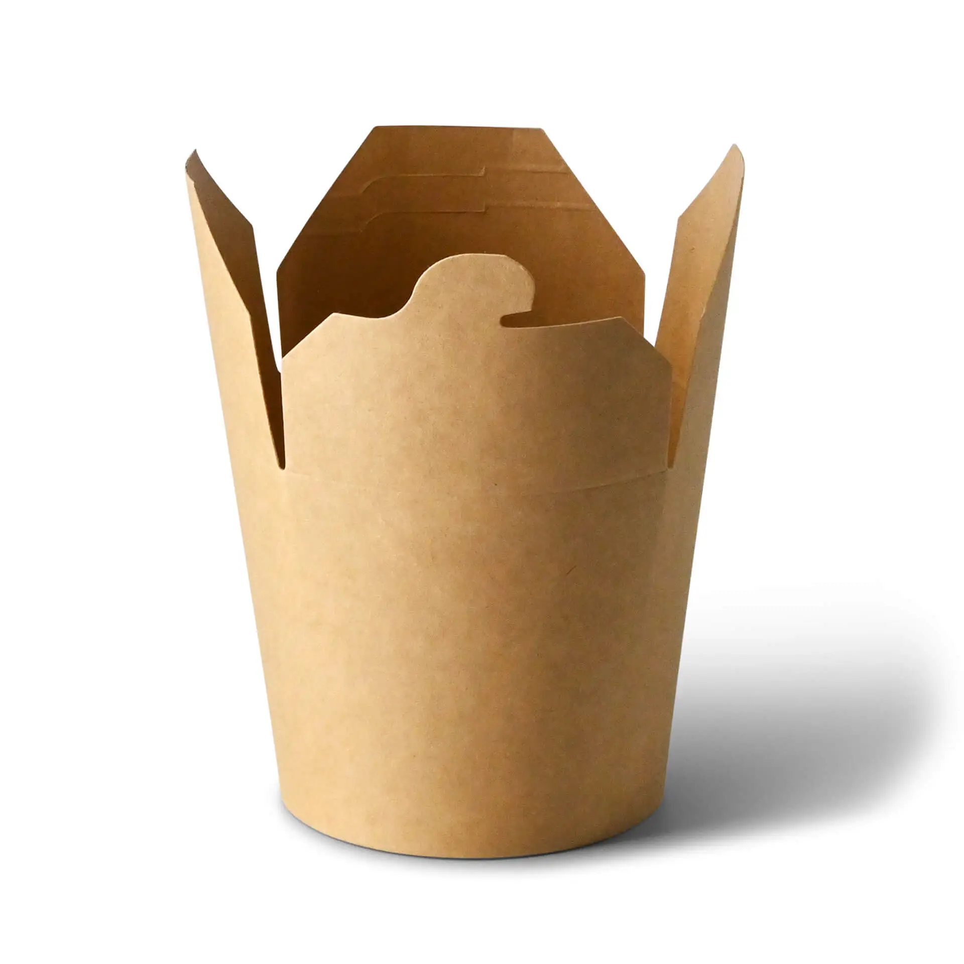 Nudelboxen / Asiaboxen aus Karton (bio-beschichtet) 650 ml, braun