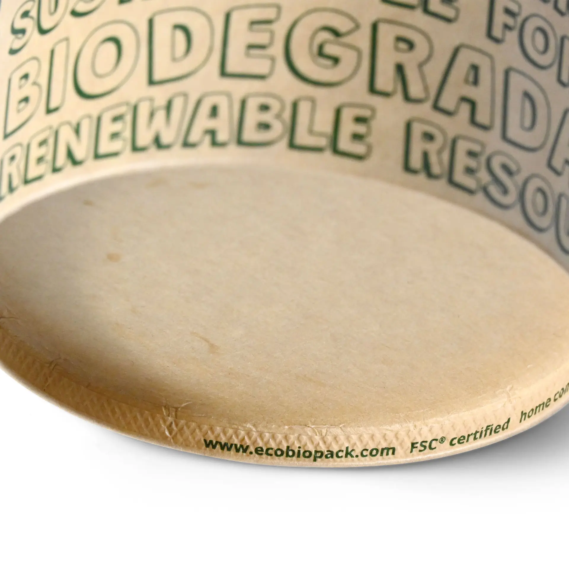 Gobelet en papier pour glace XS, 4 oz, max. 6 oz, Ø 92 mm, brun, EcoUp