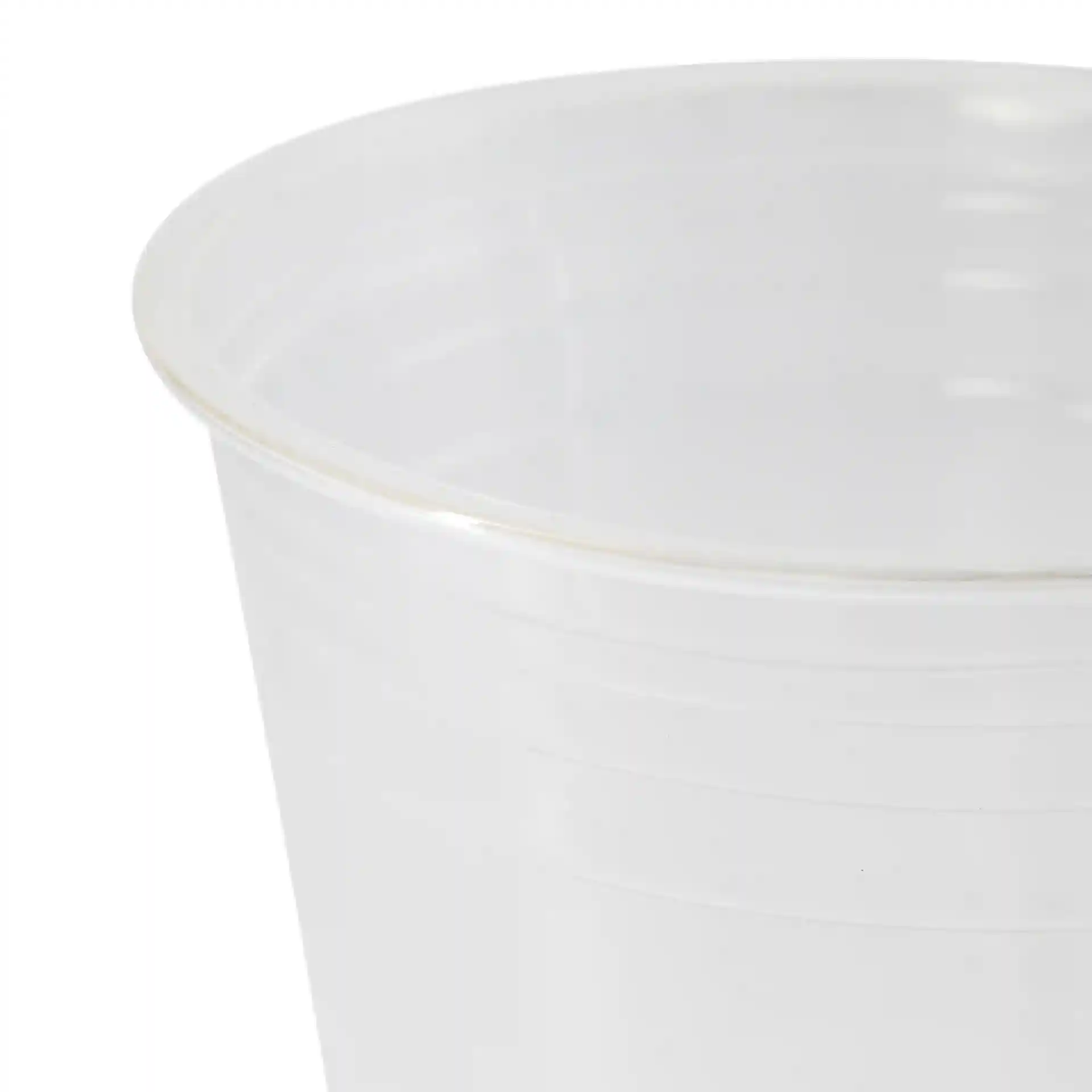 Gobelet en plastique PLA transparent d'un diamètre de 95 mm et d'une hauteur de 125 mm, conçu pour une capacité de 400 ml.