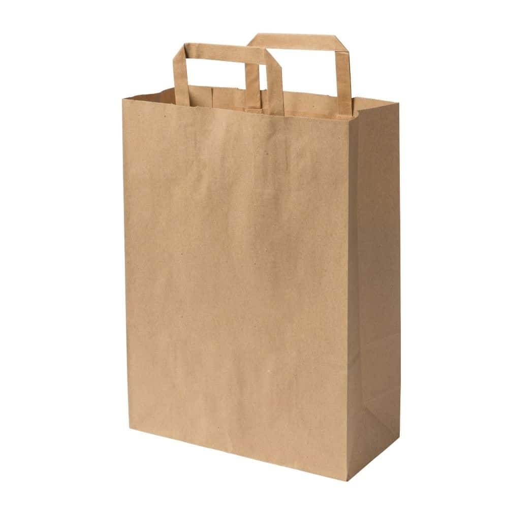 Gastrobag XXL Papiertragetaschen Papiertüten 31+21x27cm 80g mit DEIN LOGO in 4c 