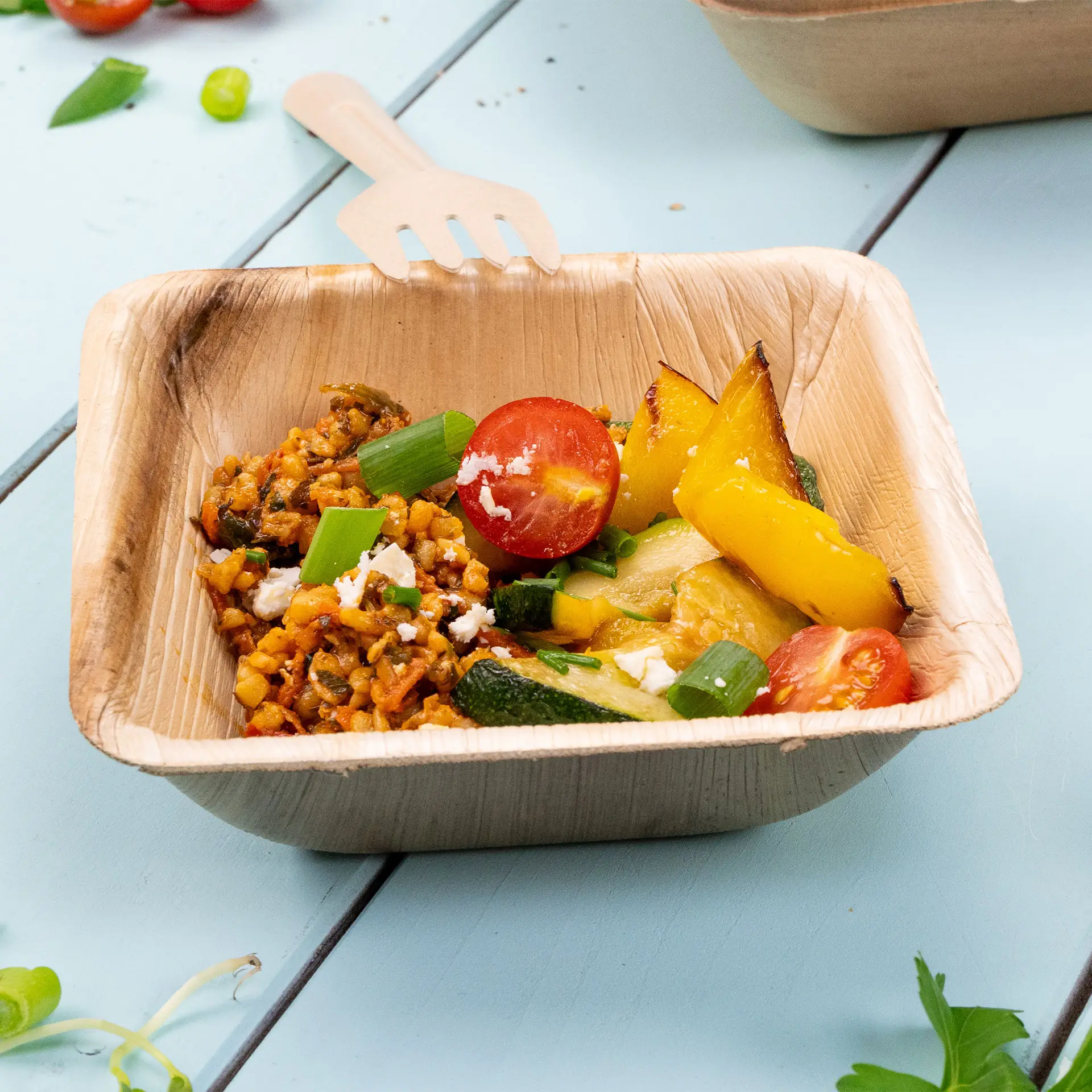 Bol en Feuille de Palmier "Palmware®" 300 ml dtw05571-palmblatt-schalen-palmware-300-ml-quadratisch-7