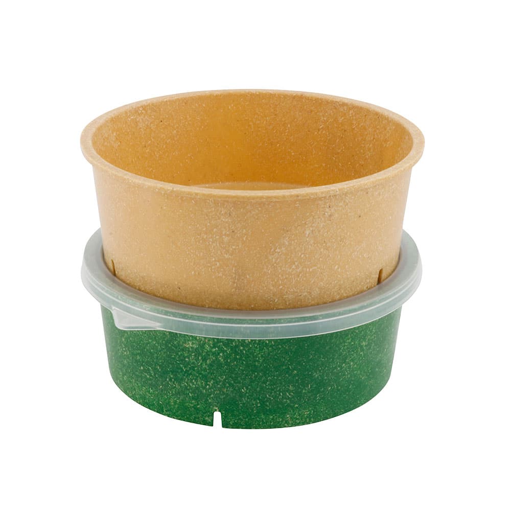 Mehrweg-Schalen "Häppy Bowl®" 1000 ml, Ø 185 mm, Spinat / dunkelgrün