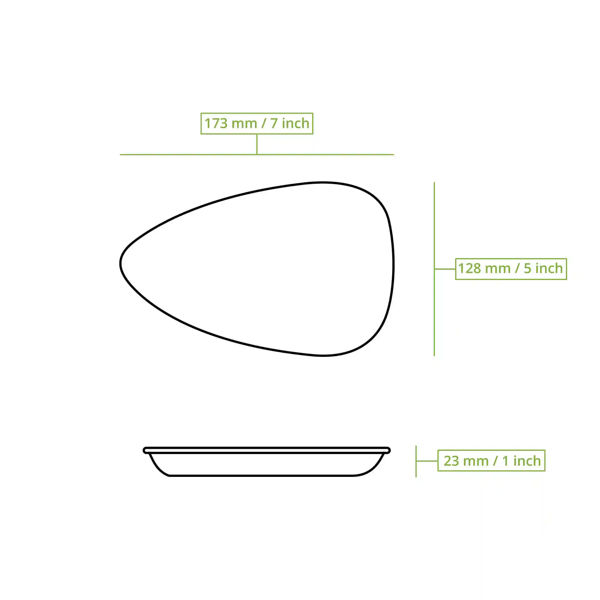 Assiette en feuille de palmier "Palmware®" 17 cm