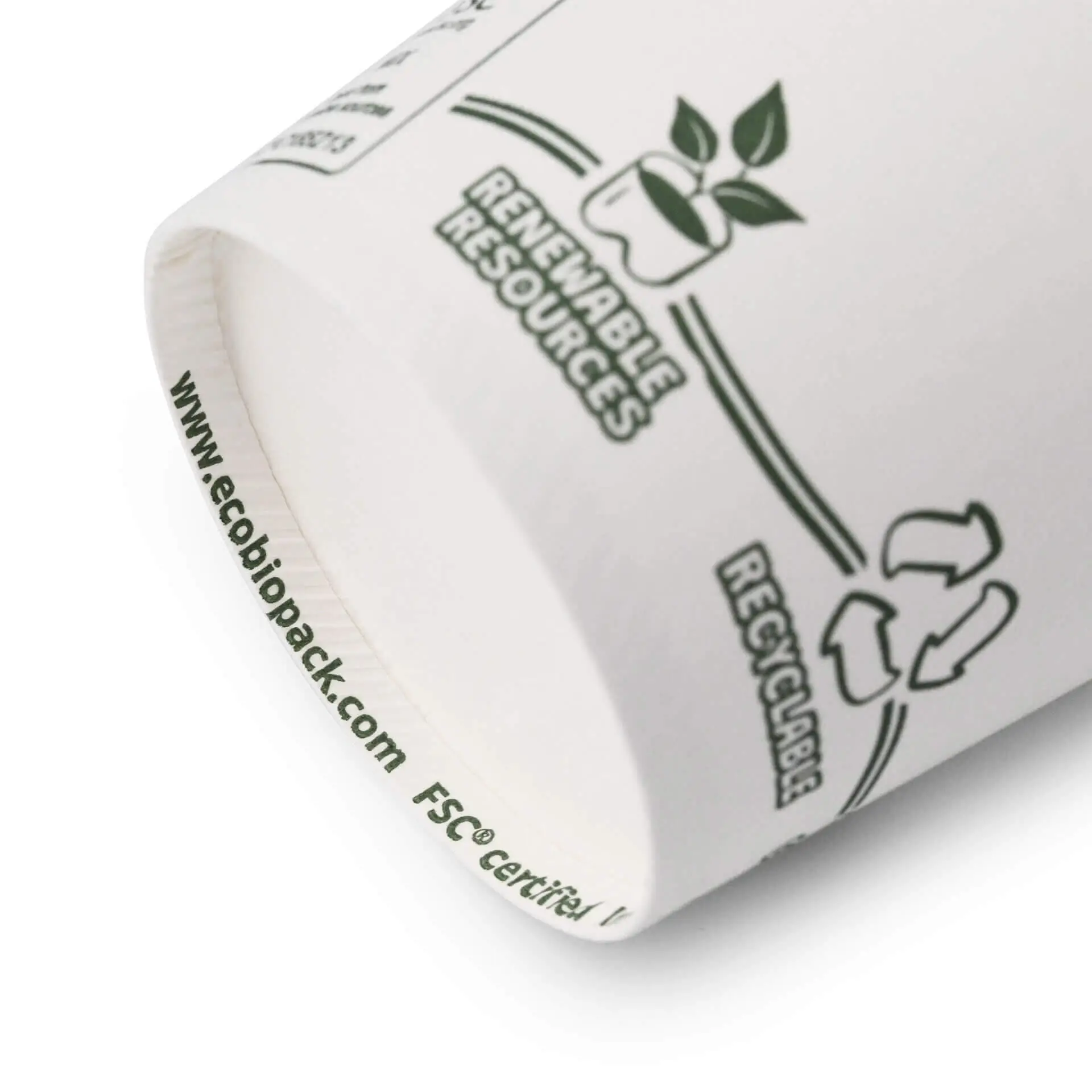 Gobelet en carton blanc, logos EcoUp©, 10 cl / 4 oz, Ø 62 mm dhd04522-pappbecher-100-ml-4-oz-62-mm-ecoup-icons-4