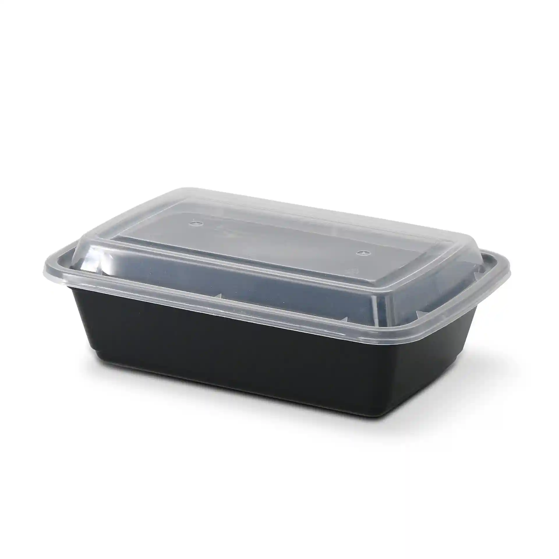 Mehrwegbehälter aus PP 700 ml, rechteckig, schwarz