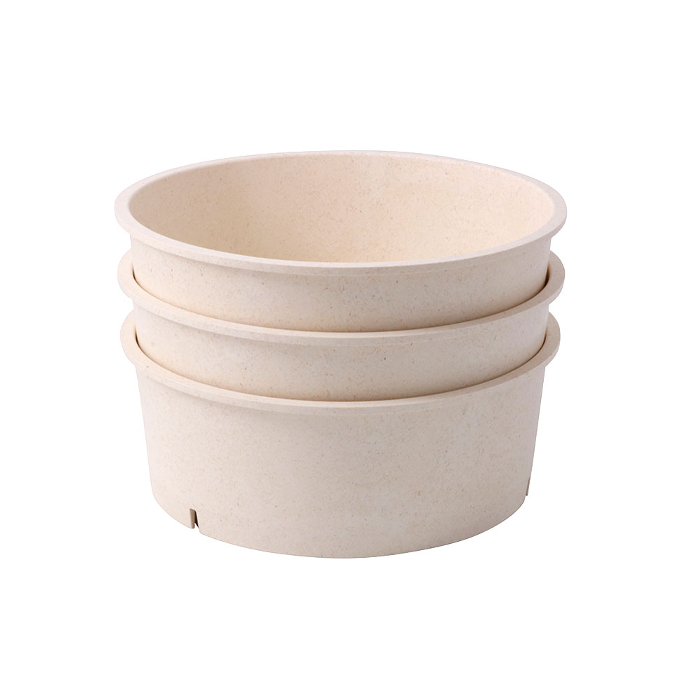 Mehrweg-Schalen "Häppy Bowl®" 1000 ml, Ø 185 mm, Cashew / creme-weiß