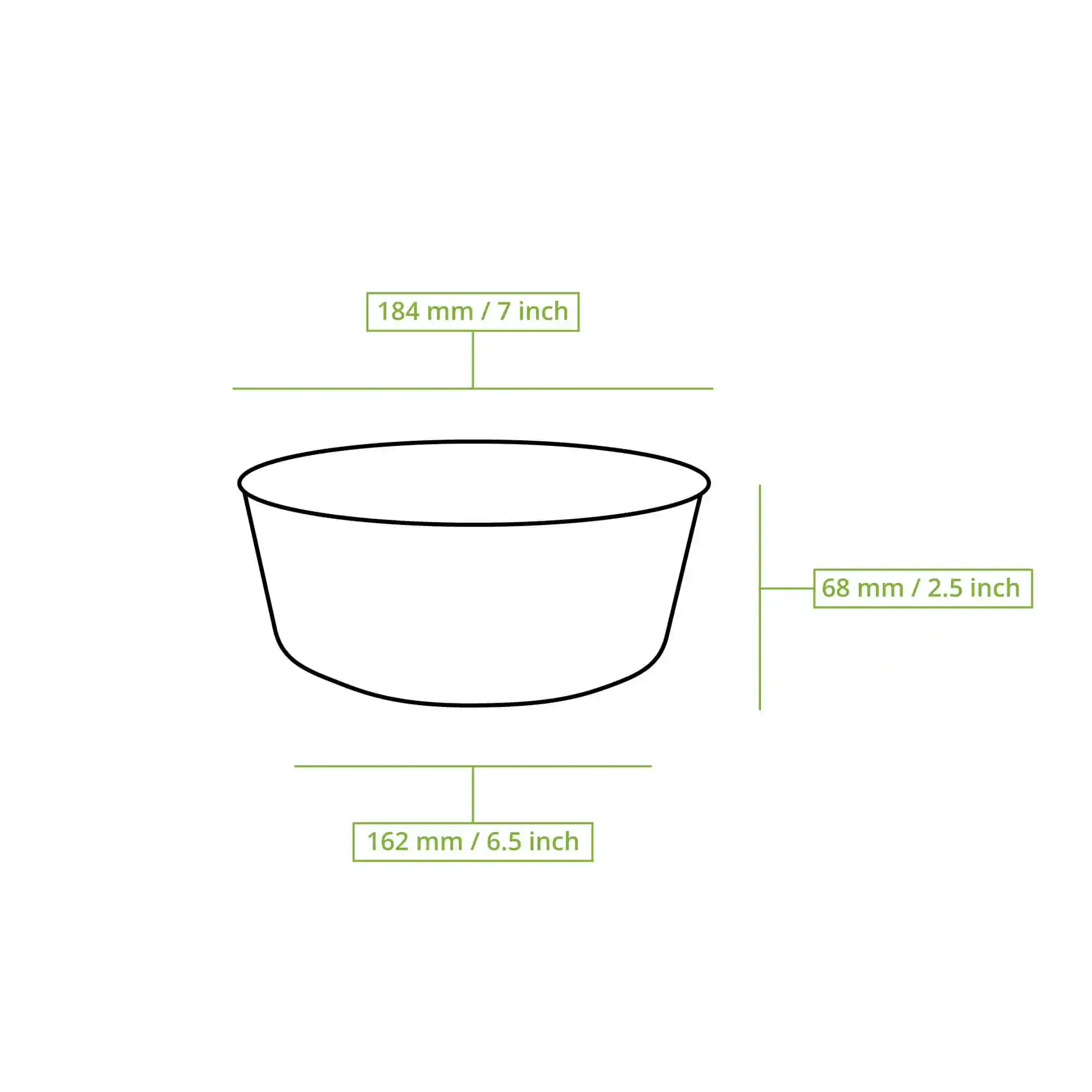 Mehrweg-Schalen "merways Bowl" 1.000 ml, Ø 185 mm, Pfeffer / grau