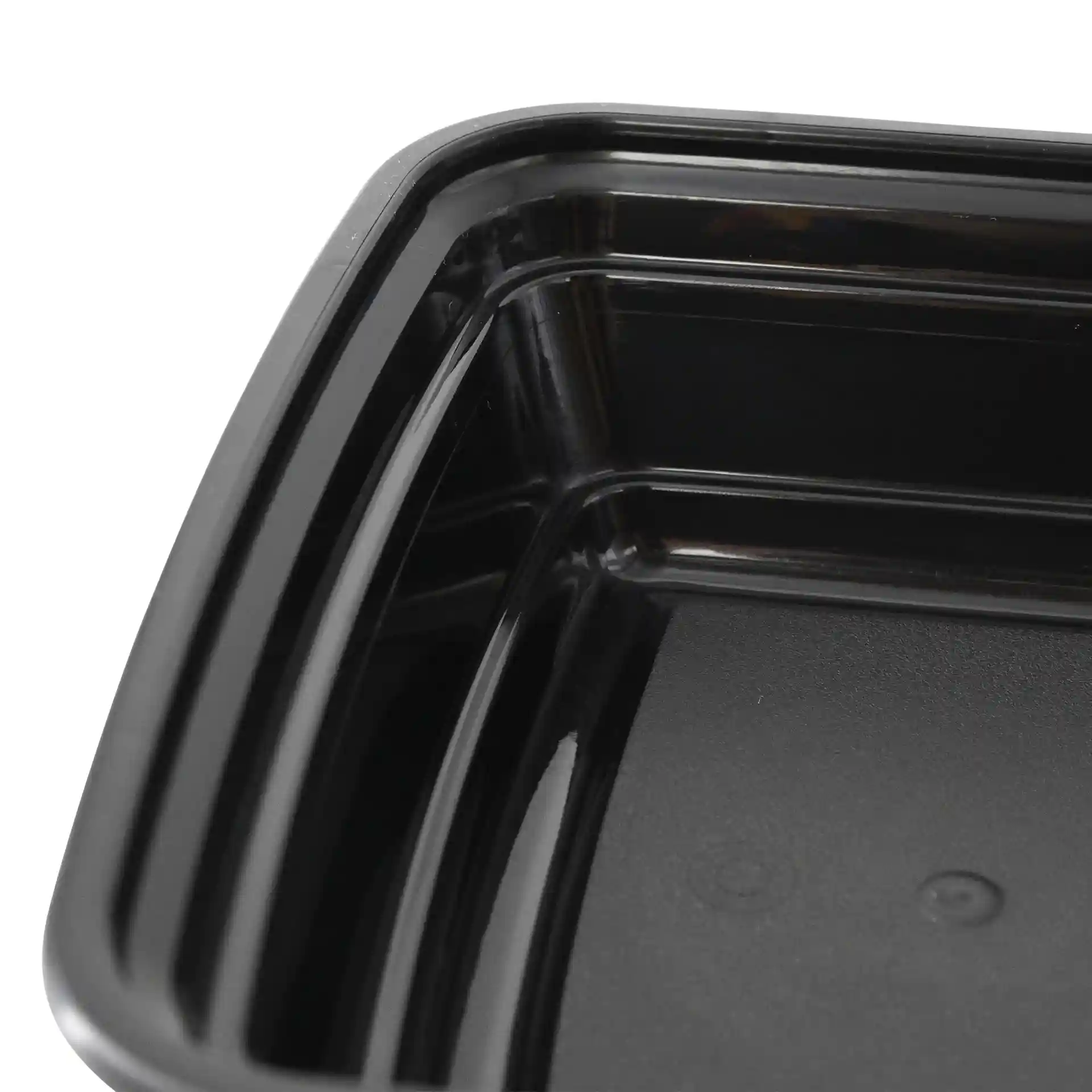 Mehrwegbehälter aus PP 450 ml, rechteckig, schwarz