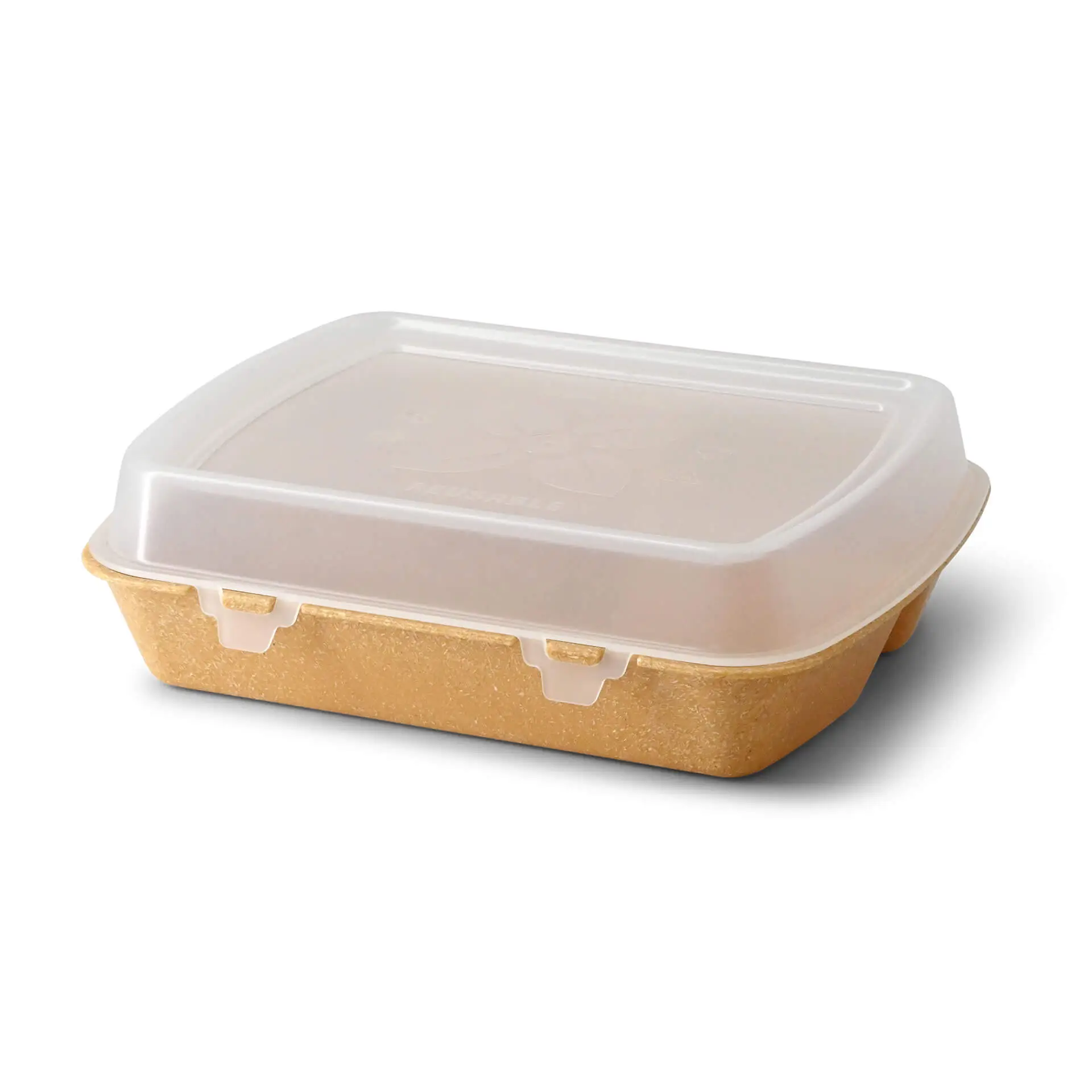 Contenant réutilisable "merways Box" caramel / brun, 24,5 x 20 x 4,5 cm, 3 compartiments, HP4/3 dfc00842-2-fuer-1-mehrweg-menue-behaelter-merways-box-245-x-20-x-45-cm-3-kammern-hp43-karamell-braun-2