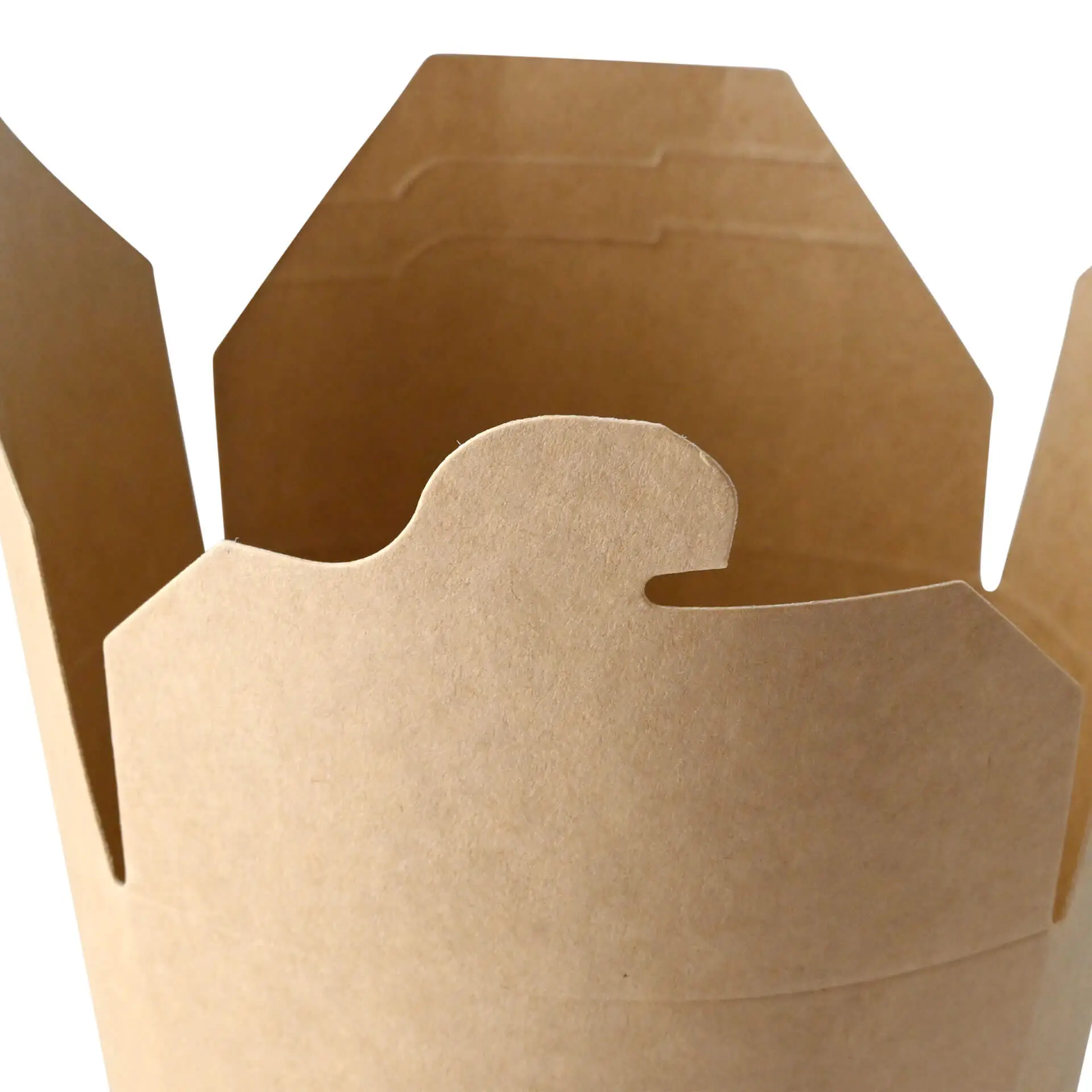 Nudelboxen / Asiaboxen aus Karton (bio-beschichtet) 650 ml, braun