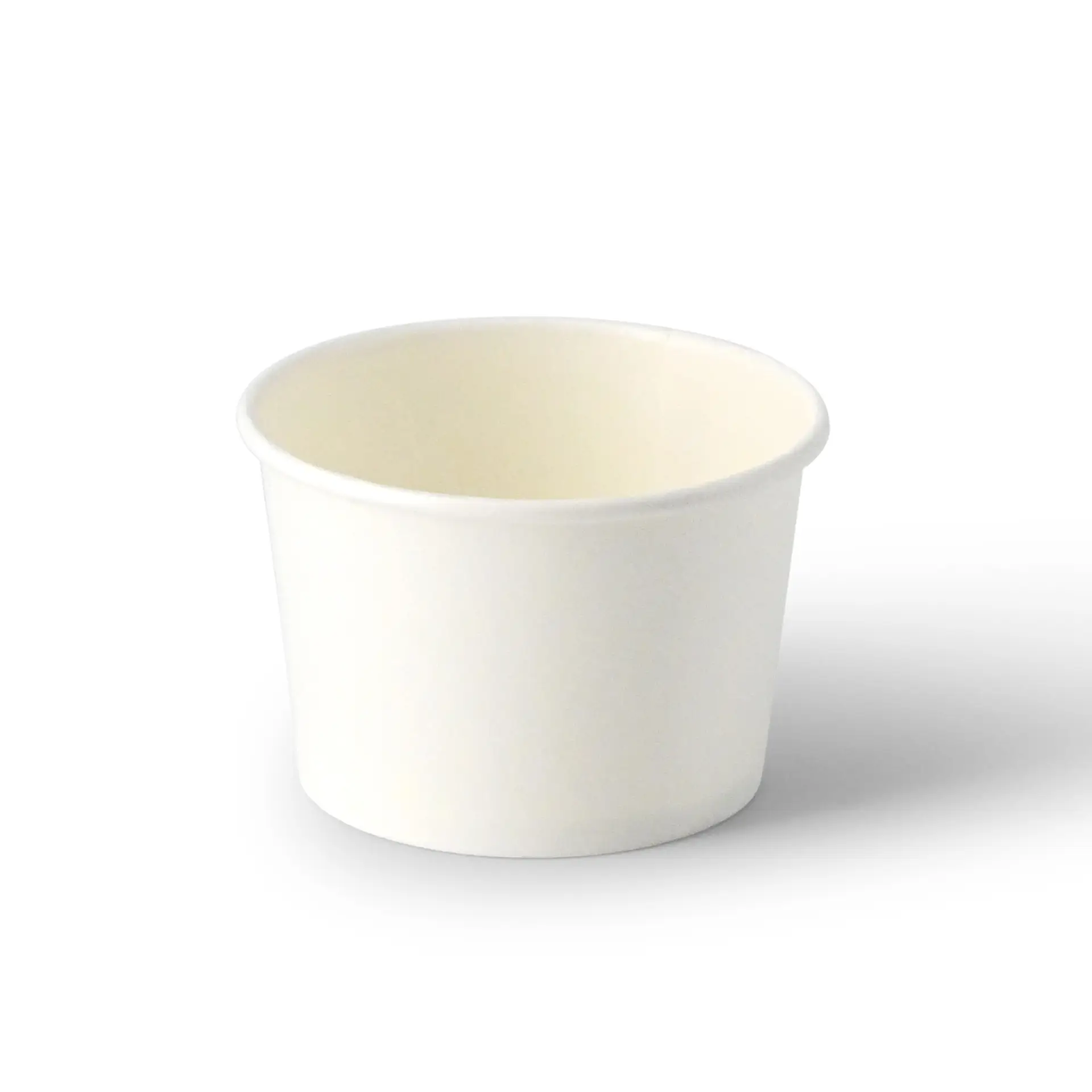 Eisbecher aus Pappe 75 ml, max. 130 ml, Ø 76 mm, weiß Eisbecher aus Pappe 75 ml, max. 130 ml, Ø 76 mm, weiß
