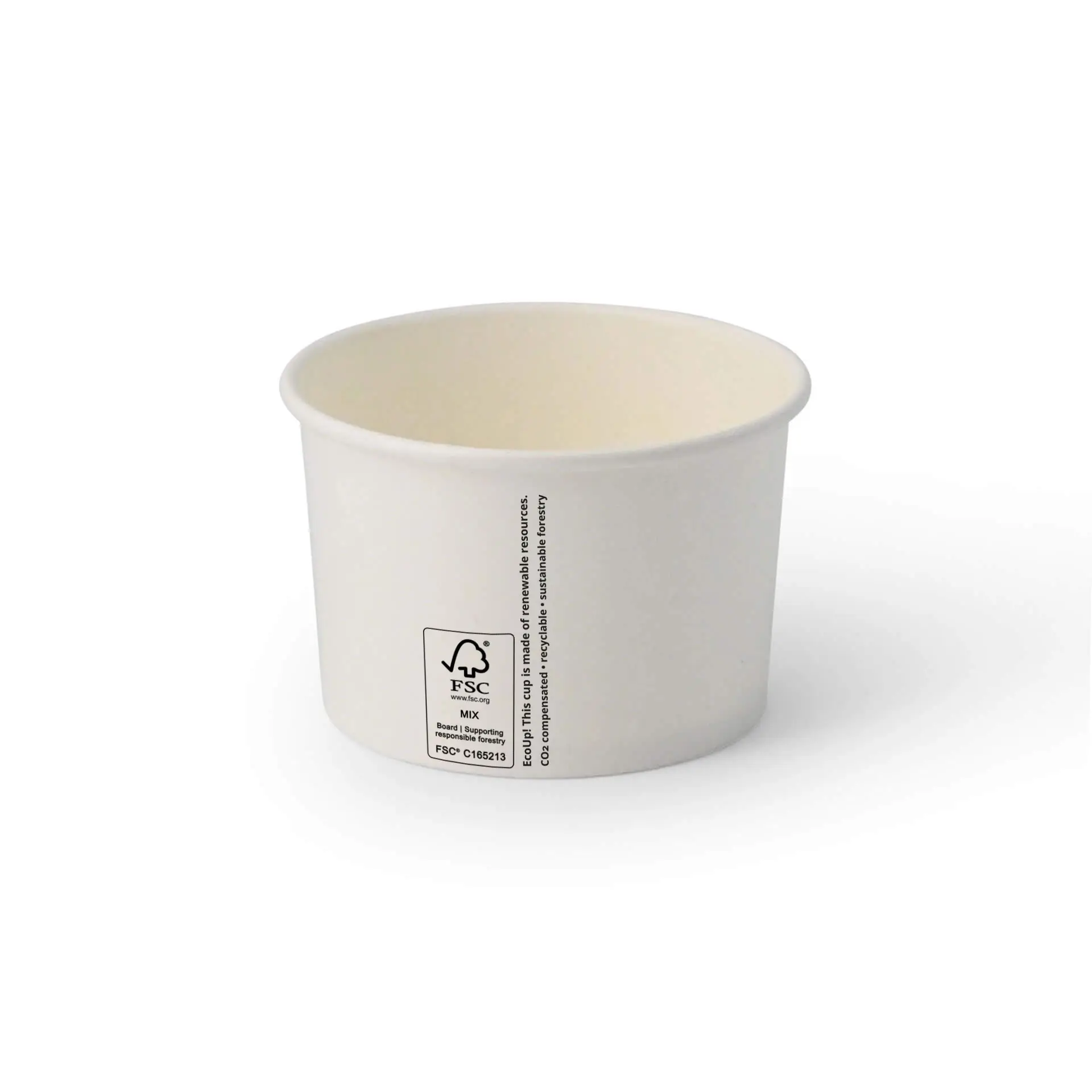 Eisbecher Pappe M (beschichtet) 200 ml, max. 270 ml, Ø 92 mm, weiss Eisbecher Pappe M (beschichtet) 200 ml, max. 270 ml, Ø 92 mm, weiss