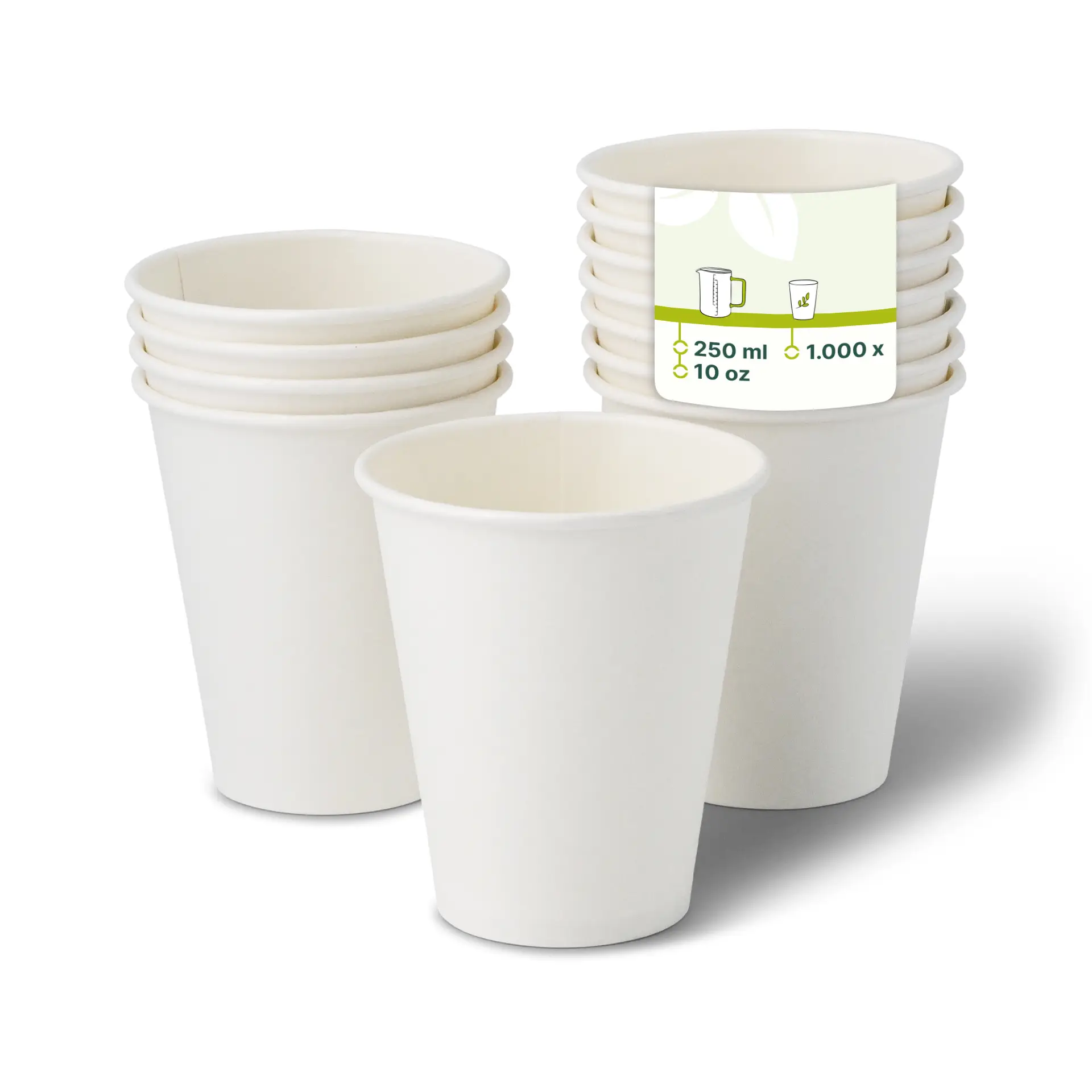 Pappbecher 250 ml / 10 oz, Ø 90 mm, weiss dhd04530-pappbecher-250-ml-10-oz-90-mm-weiss