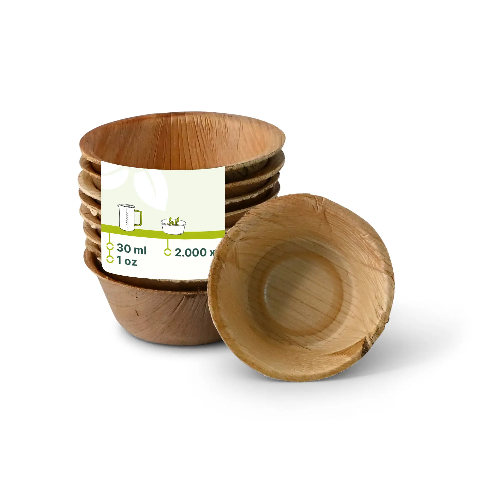 Bol en Feuille de Palmier "Palmware®" 30 ml Bol en Feuille de Palmier "Palmware®" 30 ml