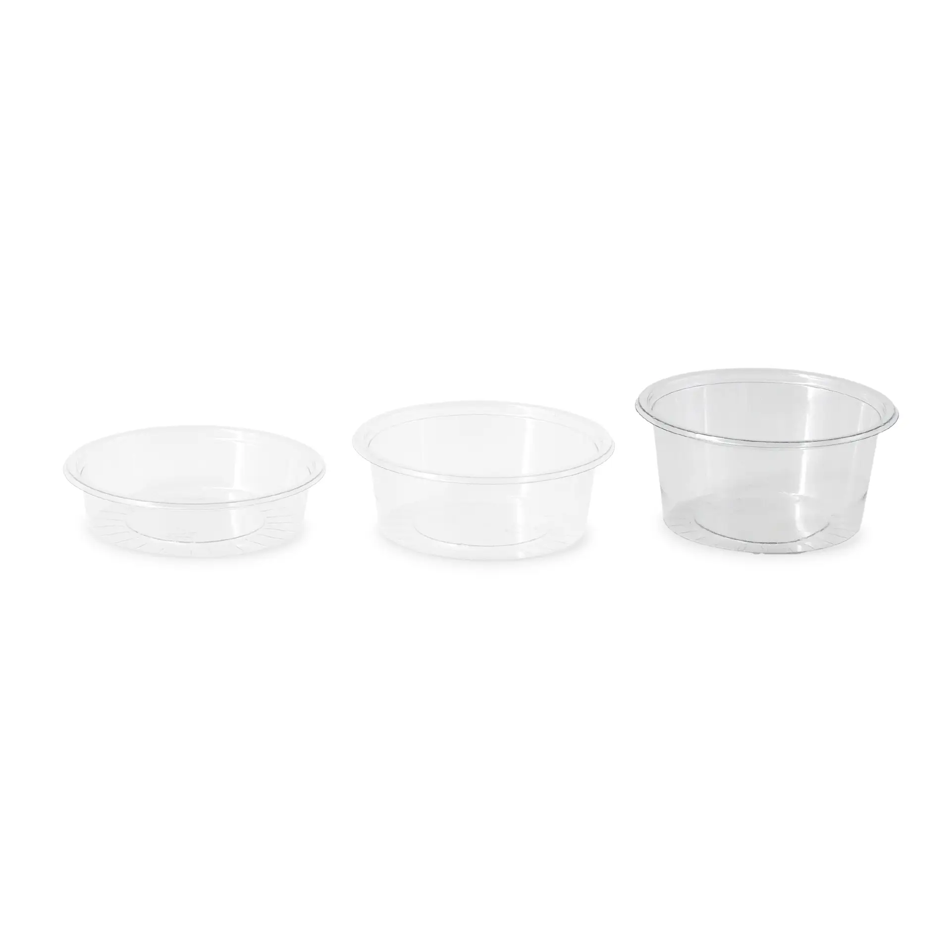 Pot à portions en rPET 100 ml, Ø 75 mm, transparent Pot à portions en rPET 100 ml, Ø 75 mm, transparent