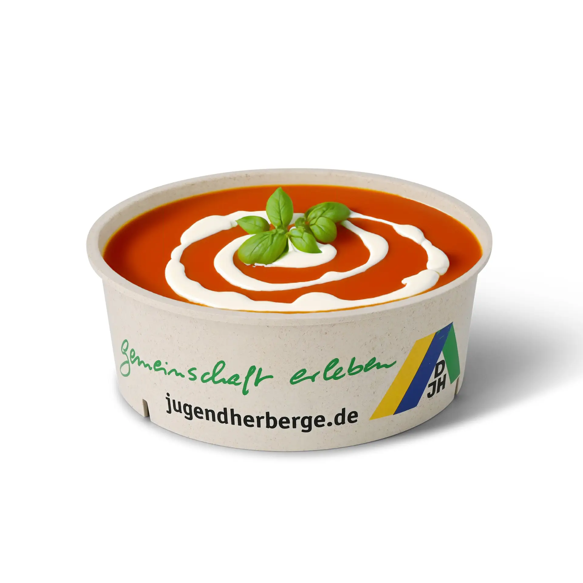 Mehrweg-Schalen bedrucken, 1000 ml , creme-weiss