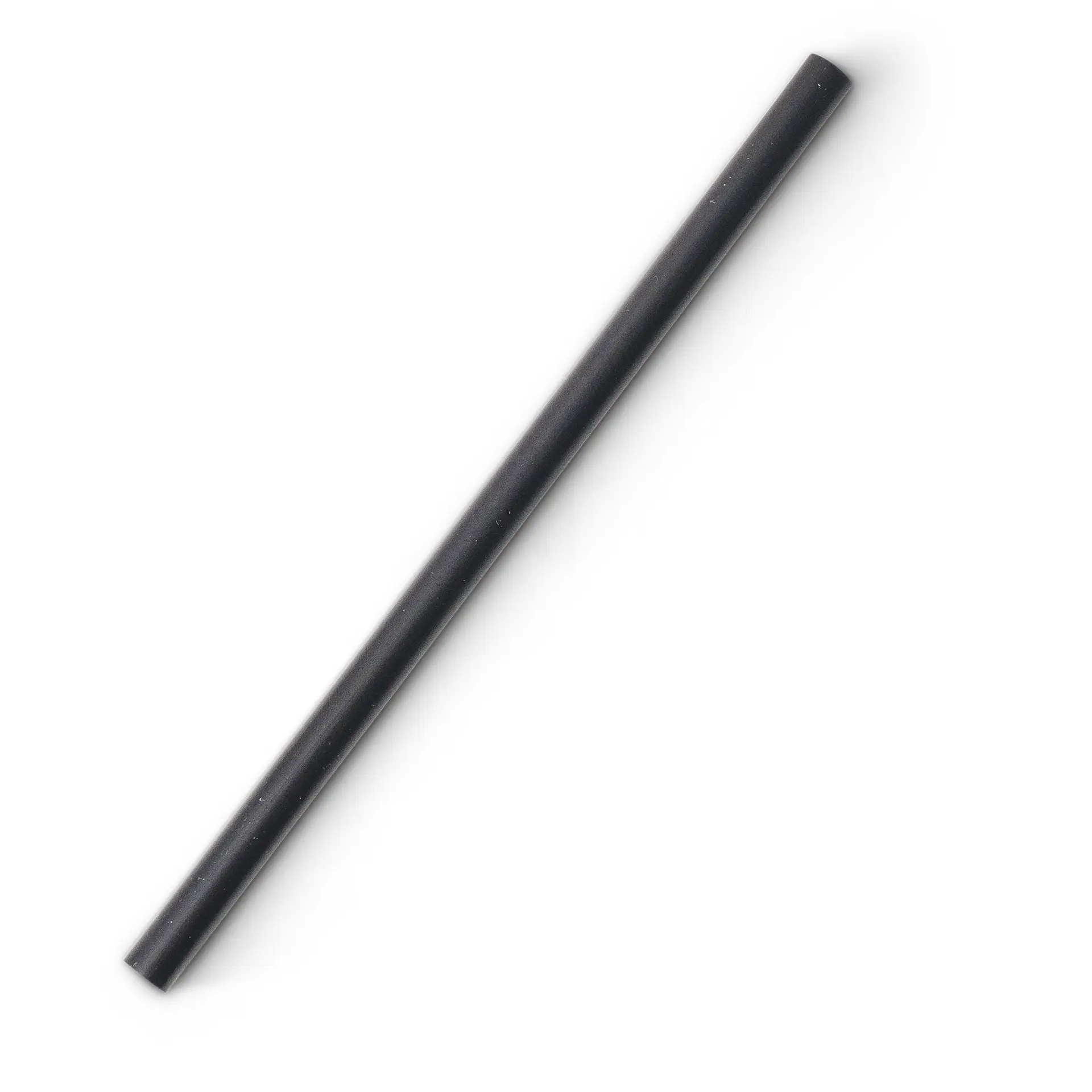 Cocktail Strohhalme 15 cm, Ø 0,7 cm, schwarz, wiederverwendbar
