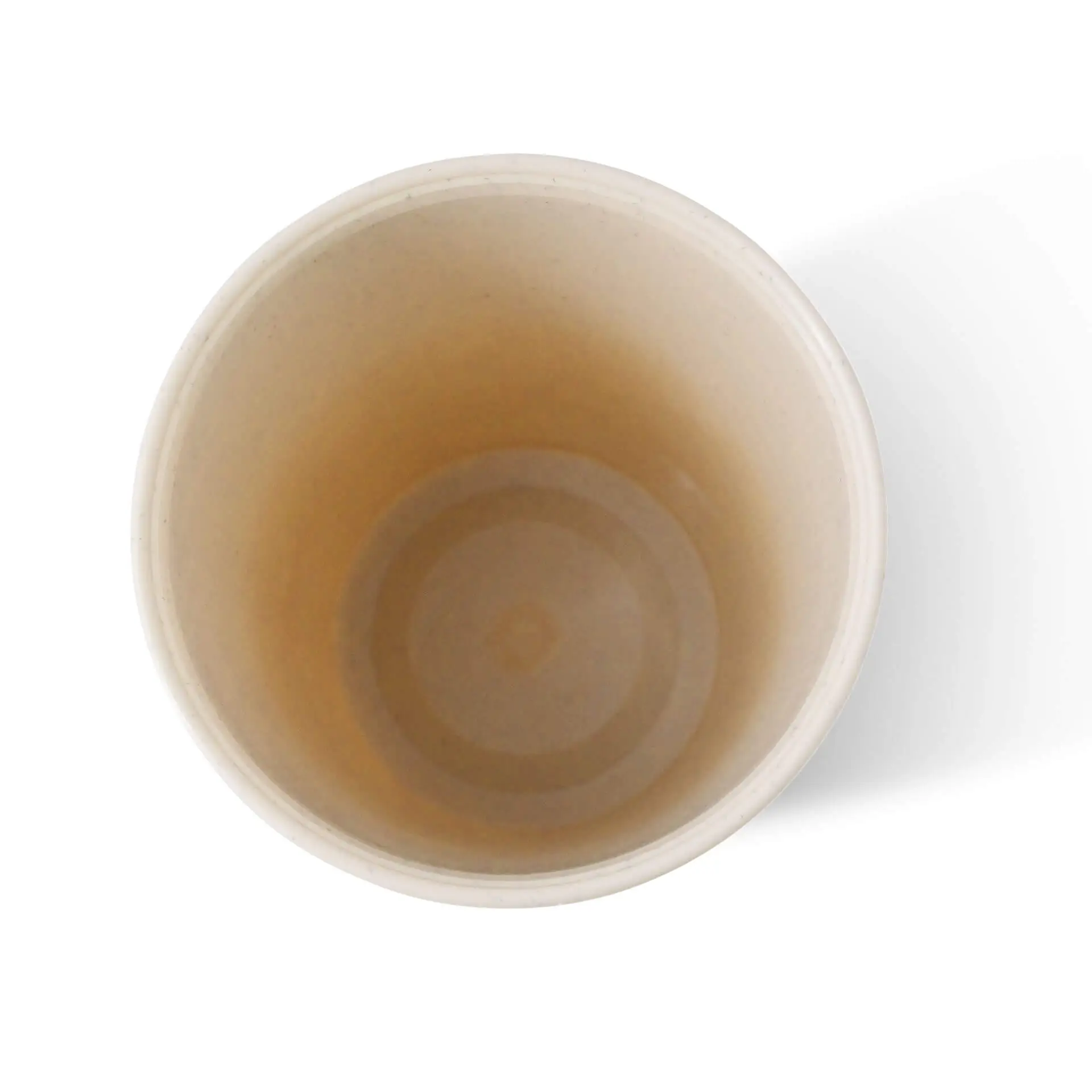 Mehrweg Becher (Riffel) 400 ml / 16 oz, Ø 90 mm, creme-weiss