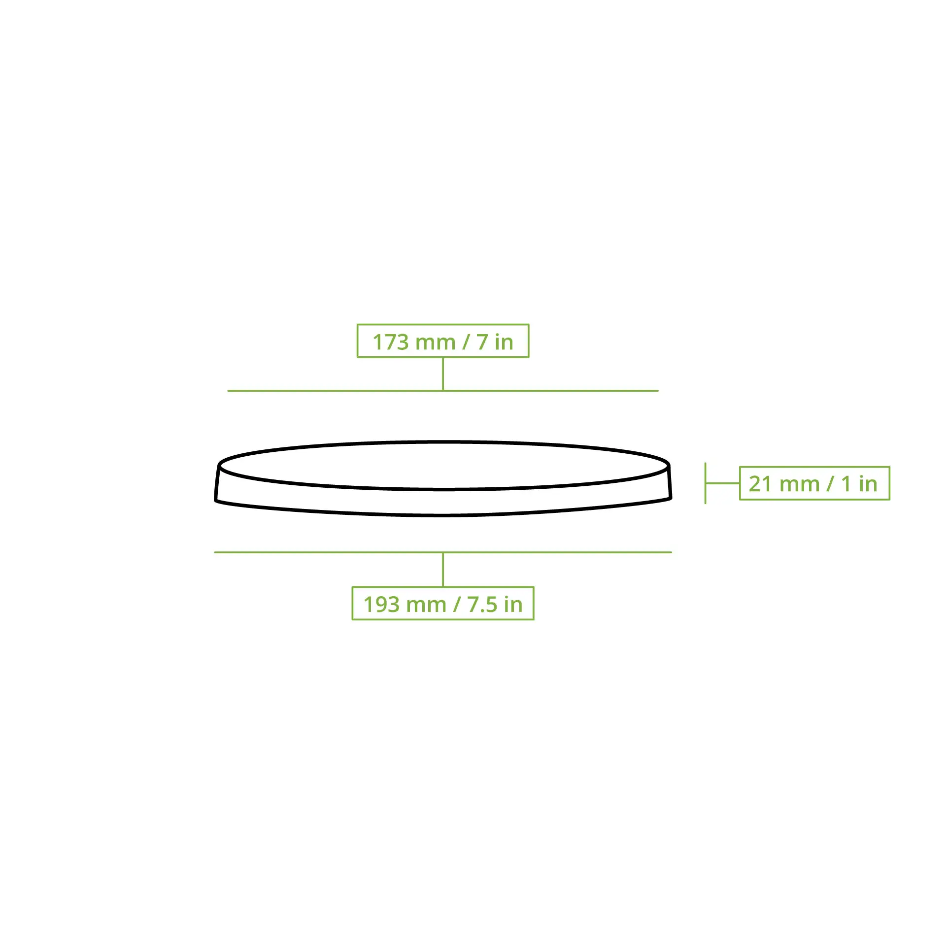 Couvercle transparent en rPET, Ø 185 mm Couvercle transparent en rPET, Ø 185 mm