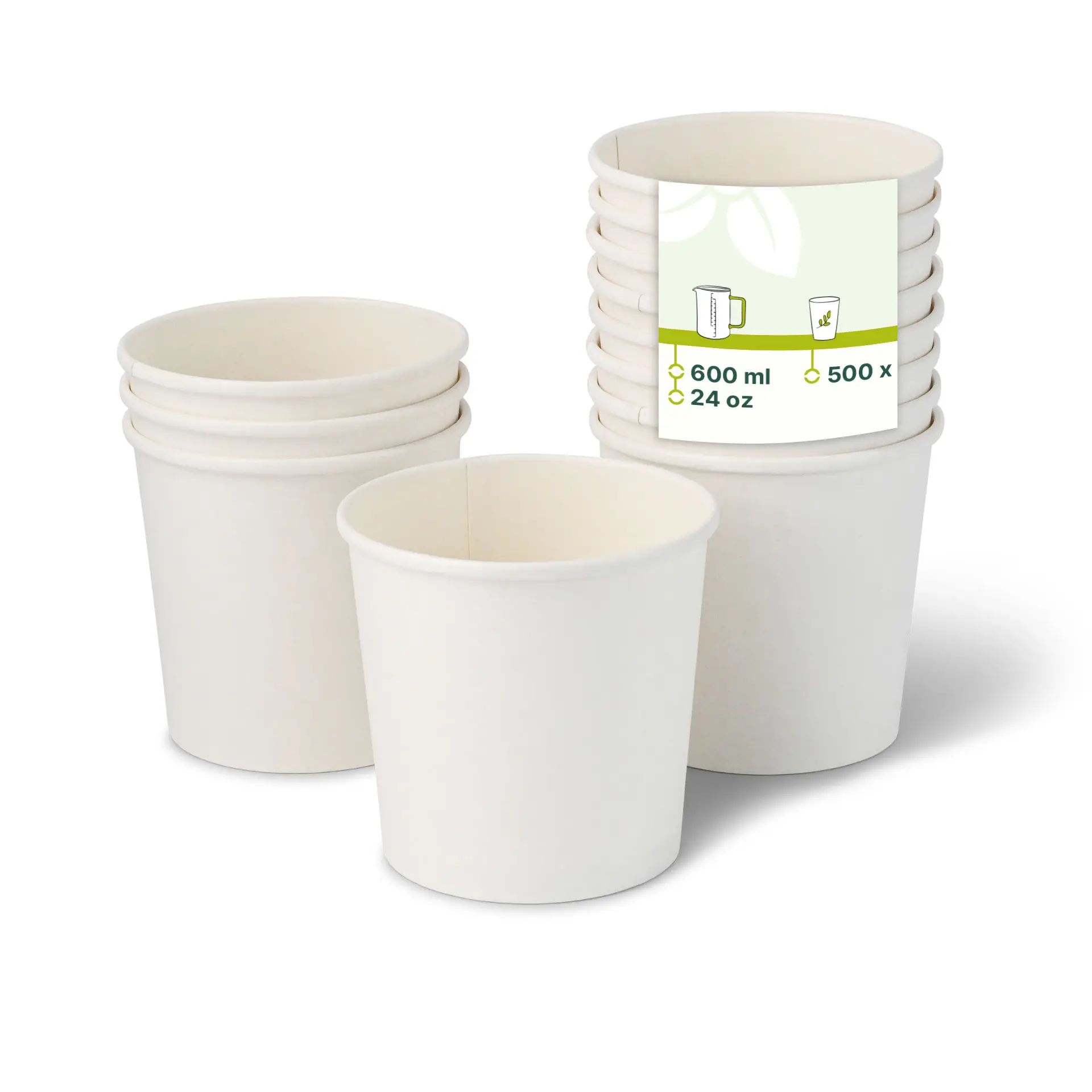 Suppenbecher to go aus Karton (Premium) 600 ml, Ø 115 mm, weiss Suppenbecher to go aus Karton (Premium) 600 ml, Ø 115 mm, weiss