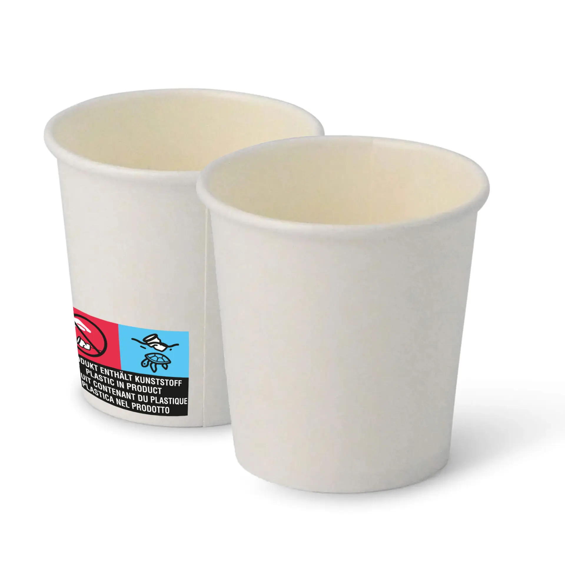 Pappbecher (beschichtet) 100 ml / 4 oz, Ø 62 mm, weiss