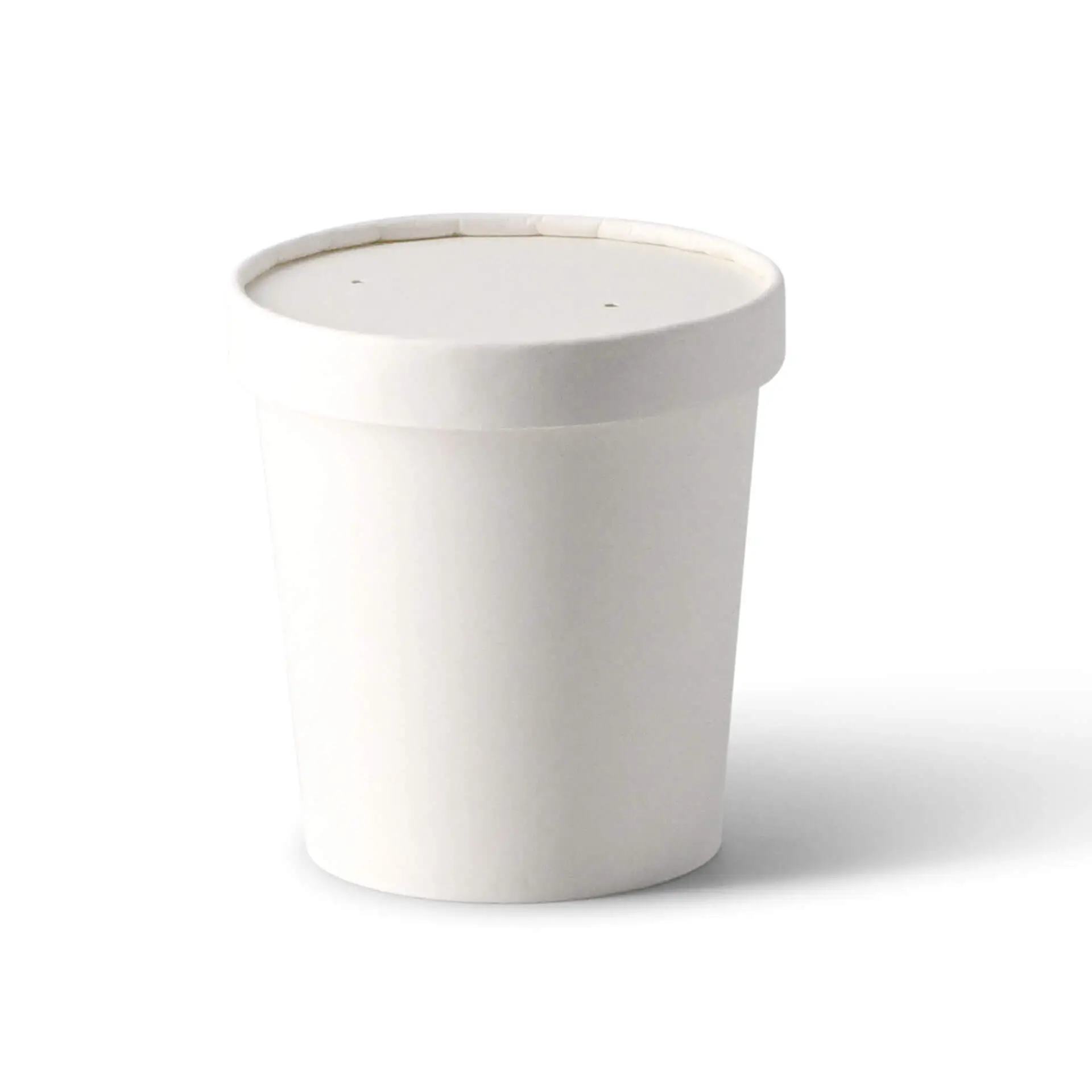 Suppenbecher to go aus Karton (Premium) 400 ml, Ø 95 mm, weiss, bio-beschichtet