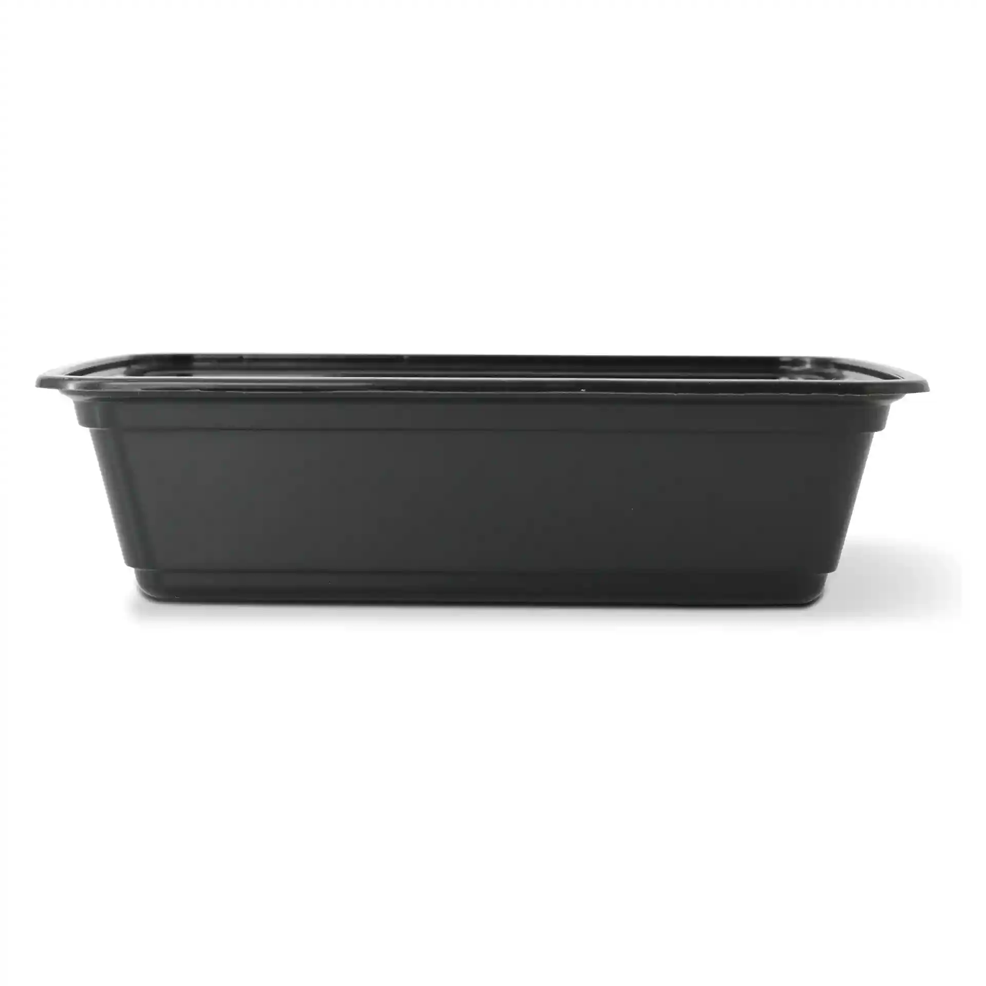 Mehrwegbehälter aus PP 700 ml, rechteckig, schwarz