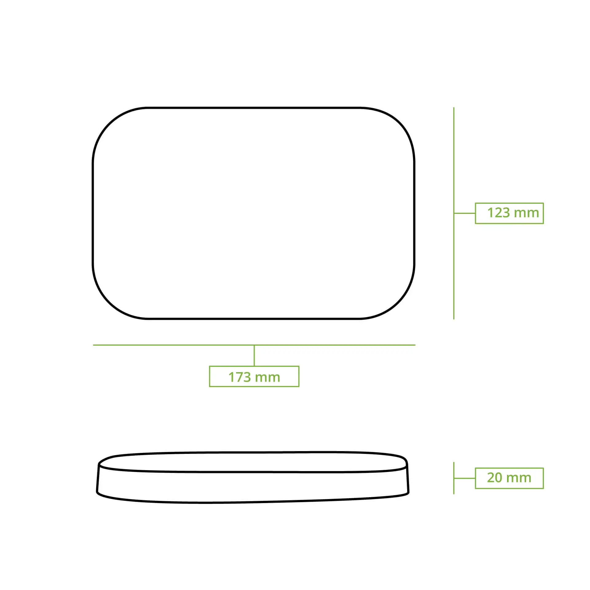 Deckel aus Karton 17,5 x 12,5 cm, braun, rechteckig Deckel aus Karton 17,5 x 12,5 cm, braun, rechteckig