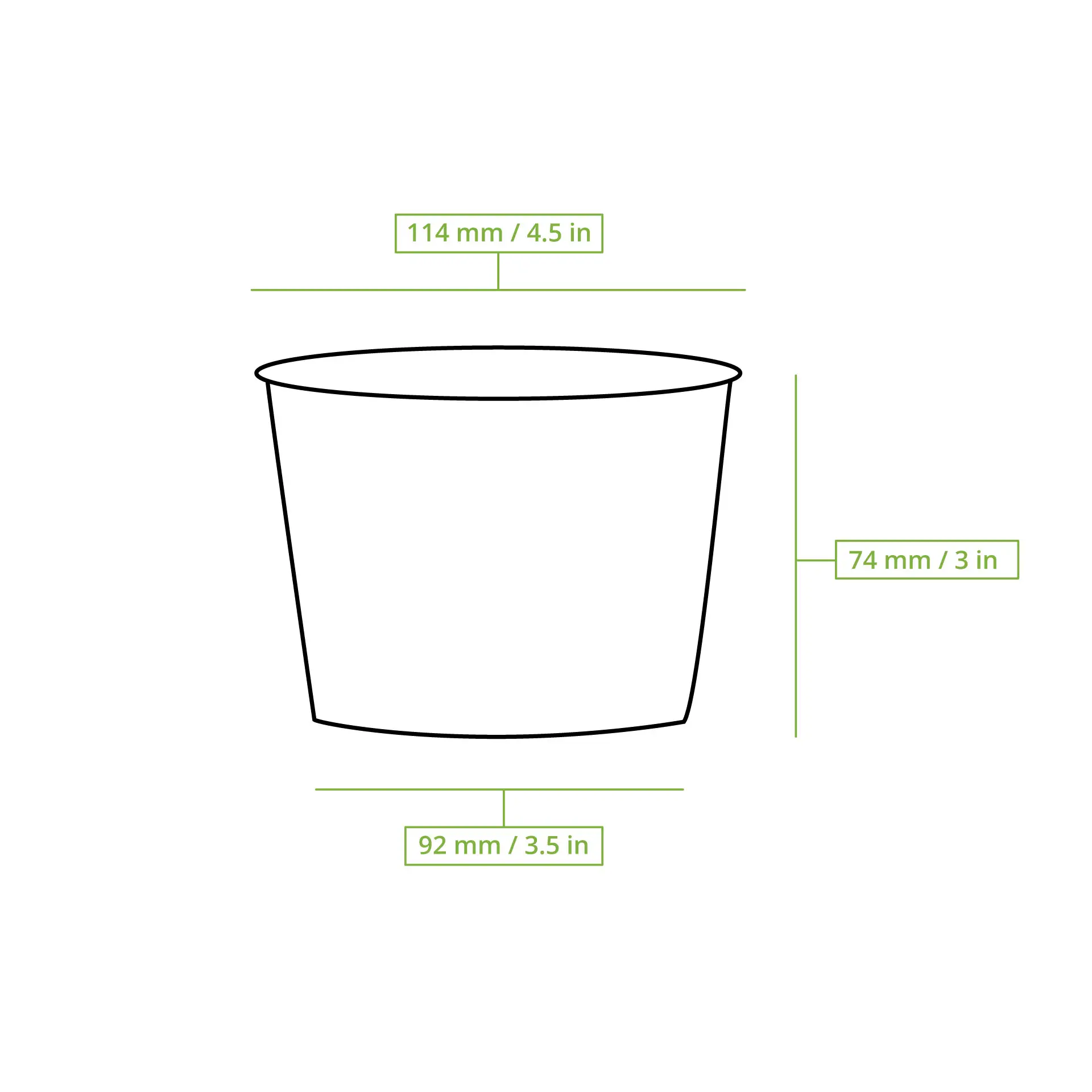 Riffel-Suppenbecher 375 ml, braun Riffel-Suppenbecher 375 ml, braun