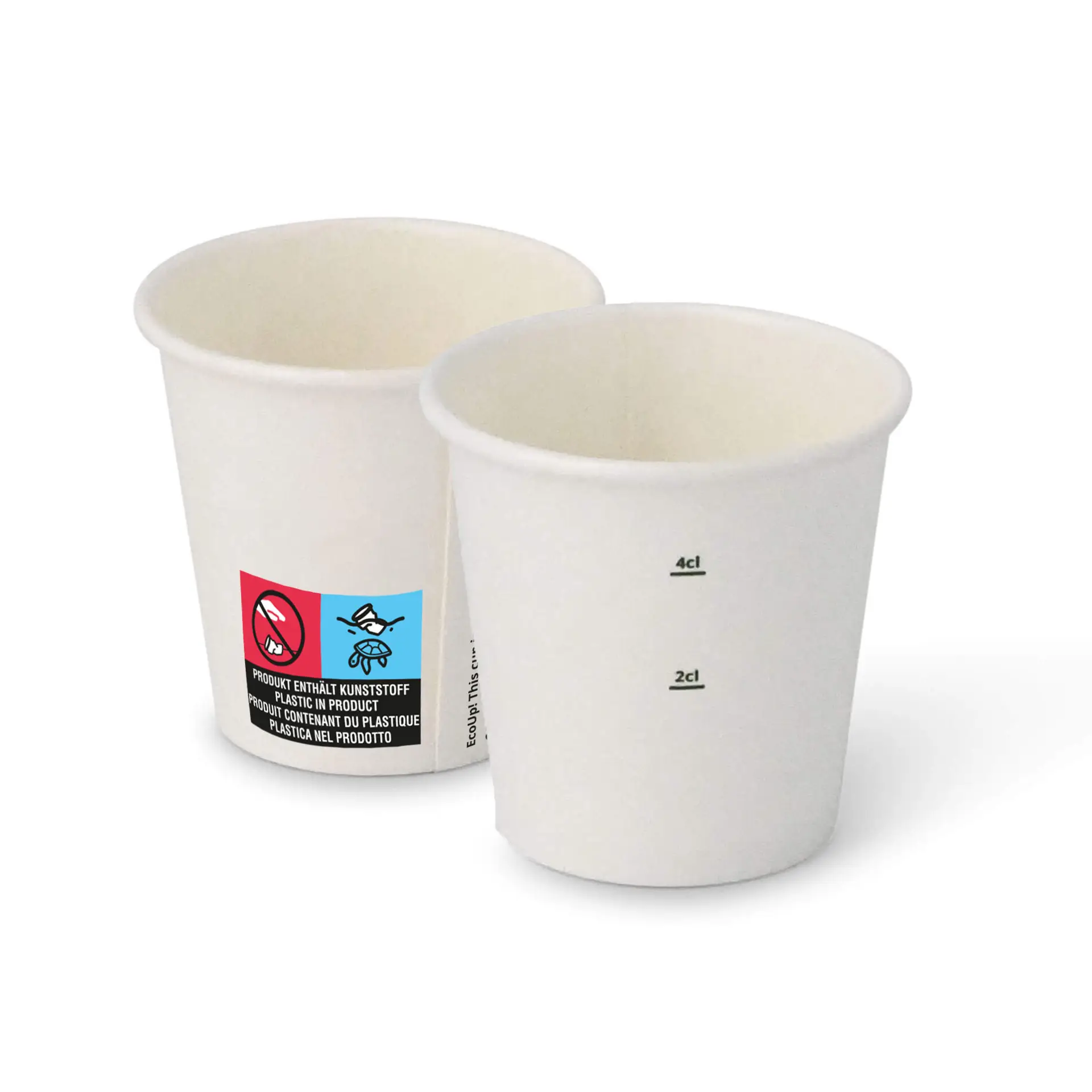 Gobelet en carton (revêtu de PE) 5 cl / 2 oz, Ø 50 mm, blanc Gobelet en carton (revêtu de PE) 5 cl / 2 oz, Ø 50 mm, blanc