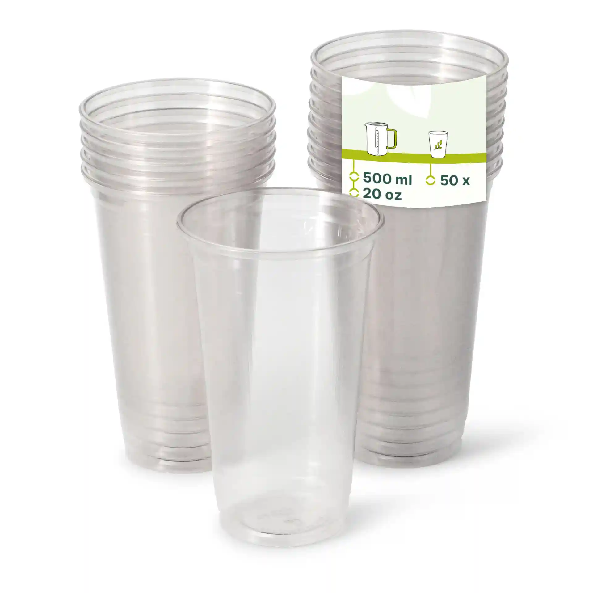 rPET-Klarbecher 500 ml / 20 oz, Ø 95 mm
