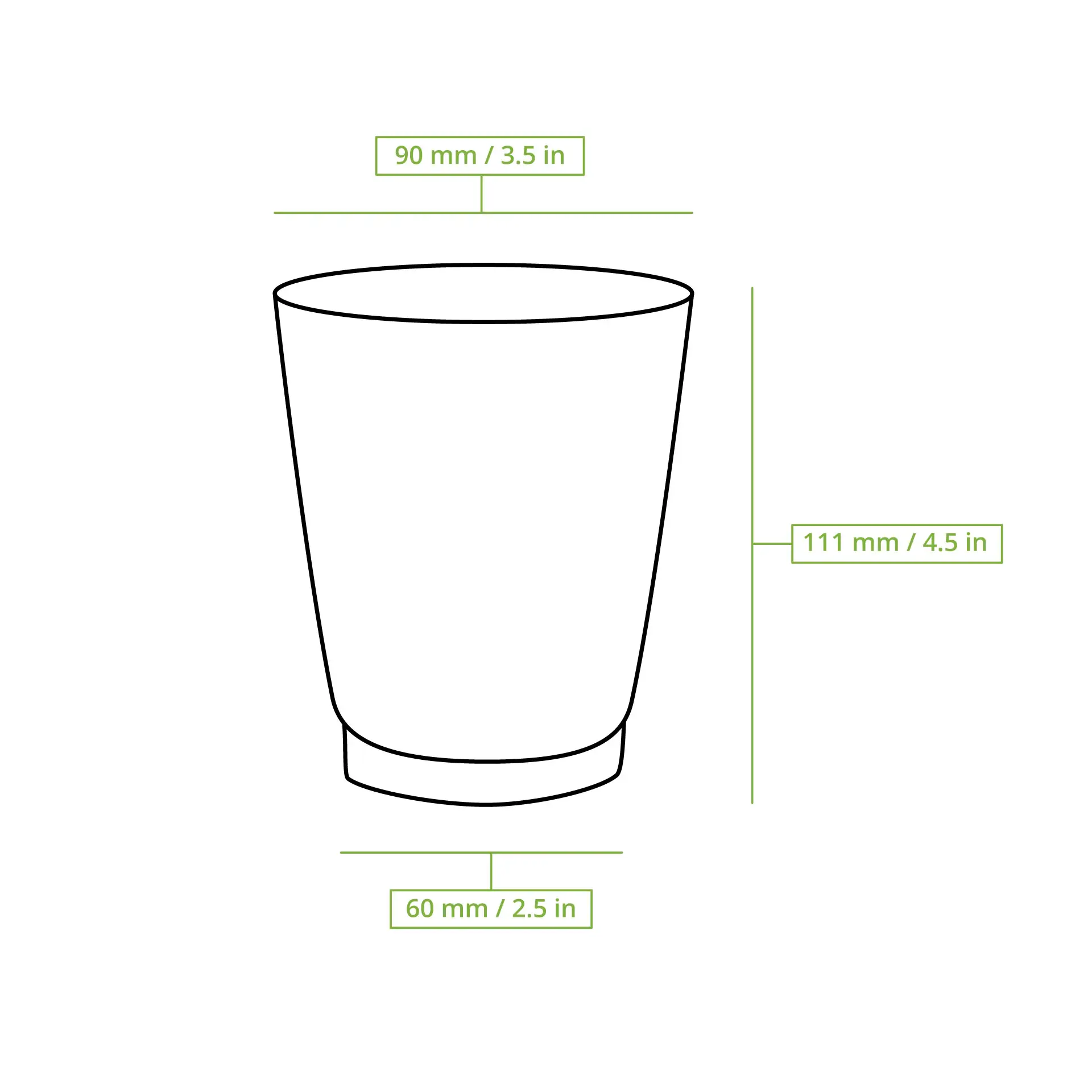 Gobelet en carton ondulé 30 cl / 12 oz, Ø 90 mm, brun Gobelet en carton ondulé 30 cl / 12 oz, Ø 90 mm, brun