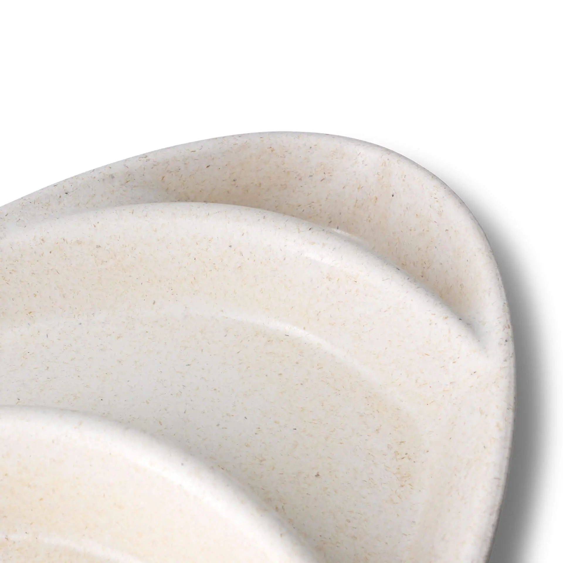 Assiette ovale réutilisable "merways Plate" 27,5 x 20 x 3,5 cm, 3 compartiments, cajou / blanc crème dfc008361-mehrweg-menue-teller-merways-plate-275-x-20-x-35-cm-3-kammern-tropfenfoermig-cashew-creme-weiss-5