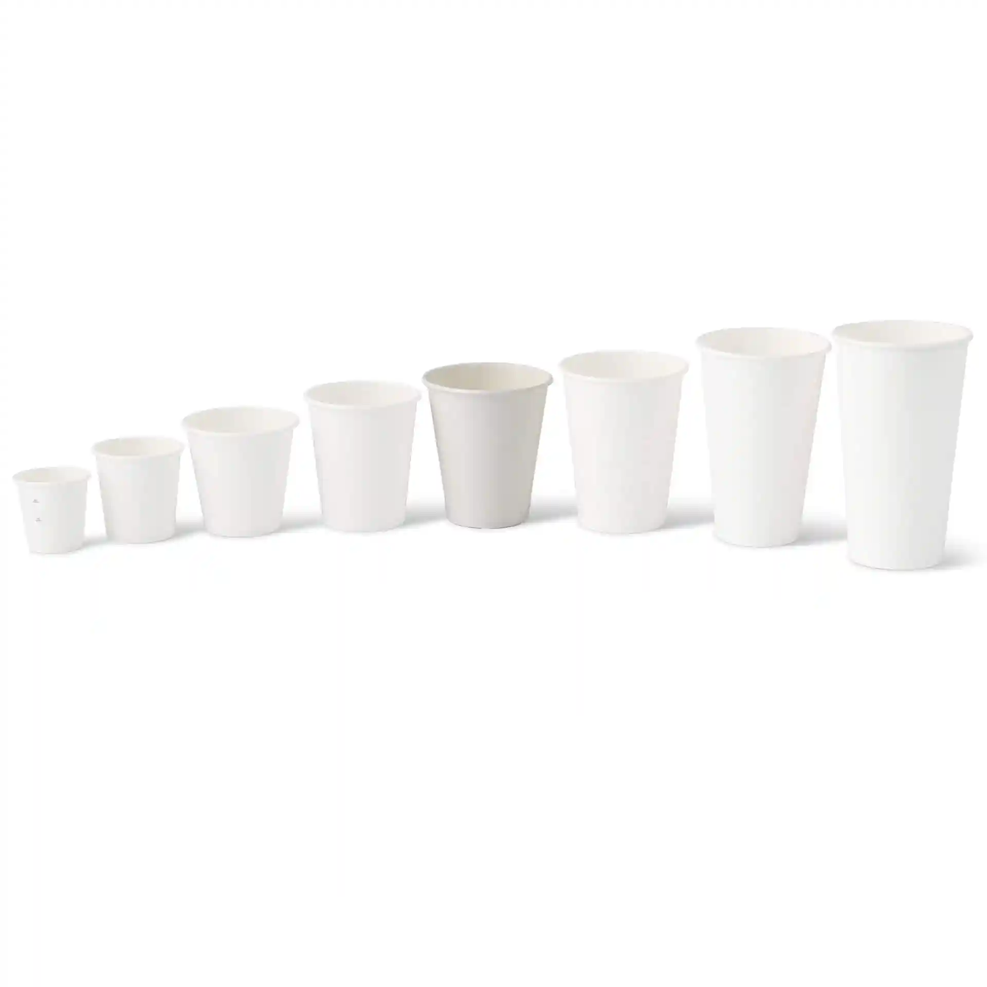 Pappbecher 250 ml / 10 oz, Ø 90 mm, einwandig, weiss, PLA-beschichtet