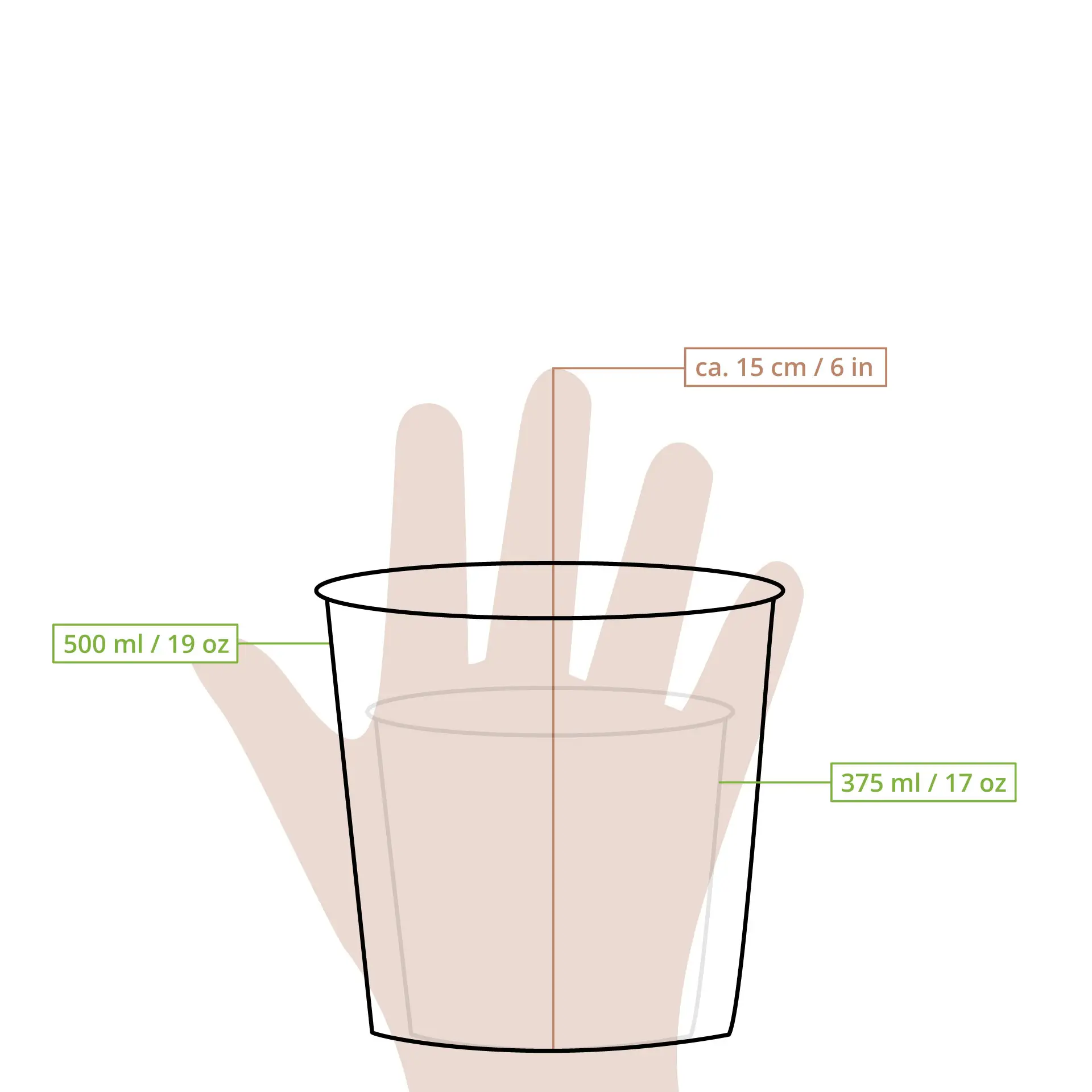 Riffel-Suppenbecher 500 ml, Ø 116 mm, braun dfc087501-riffel-suppenbecher-500-ml-116-mm-braun-9