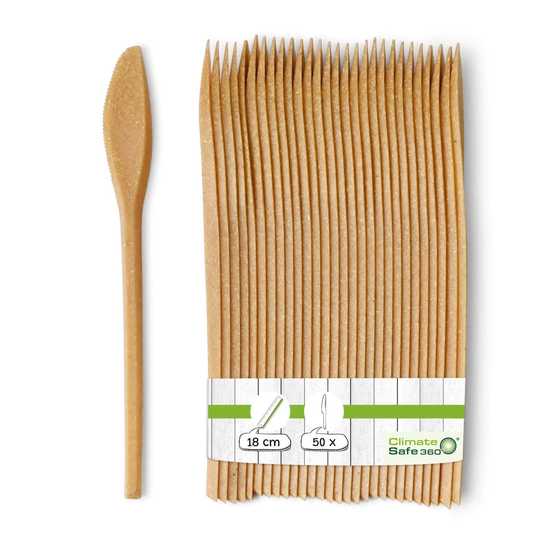 Mehrweg-Messer 18 cm, braun Mehrweg-Messer 18 cm, braun