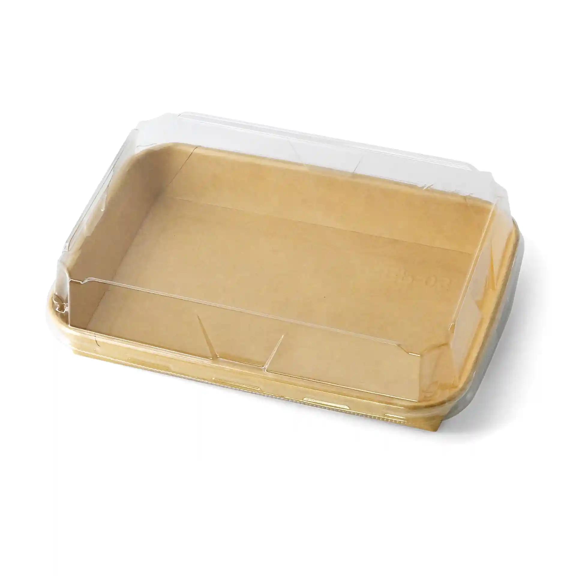 Coperchio in PET trasparente per scatola di sushi, dimensioni 18,5 x 13 x 3 cm, altezza 3,5 cm.