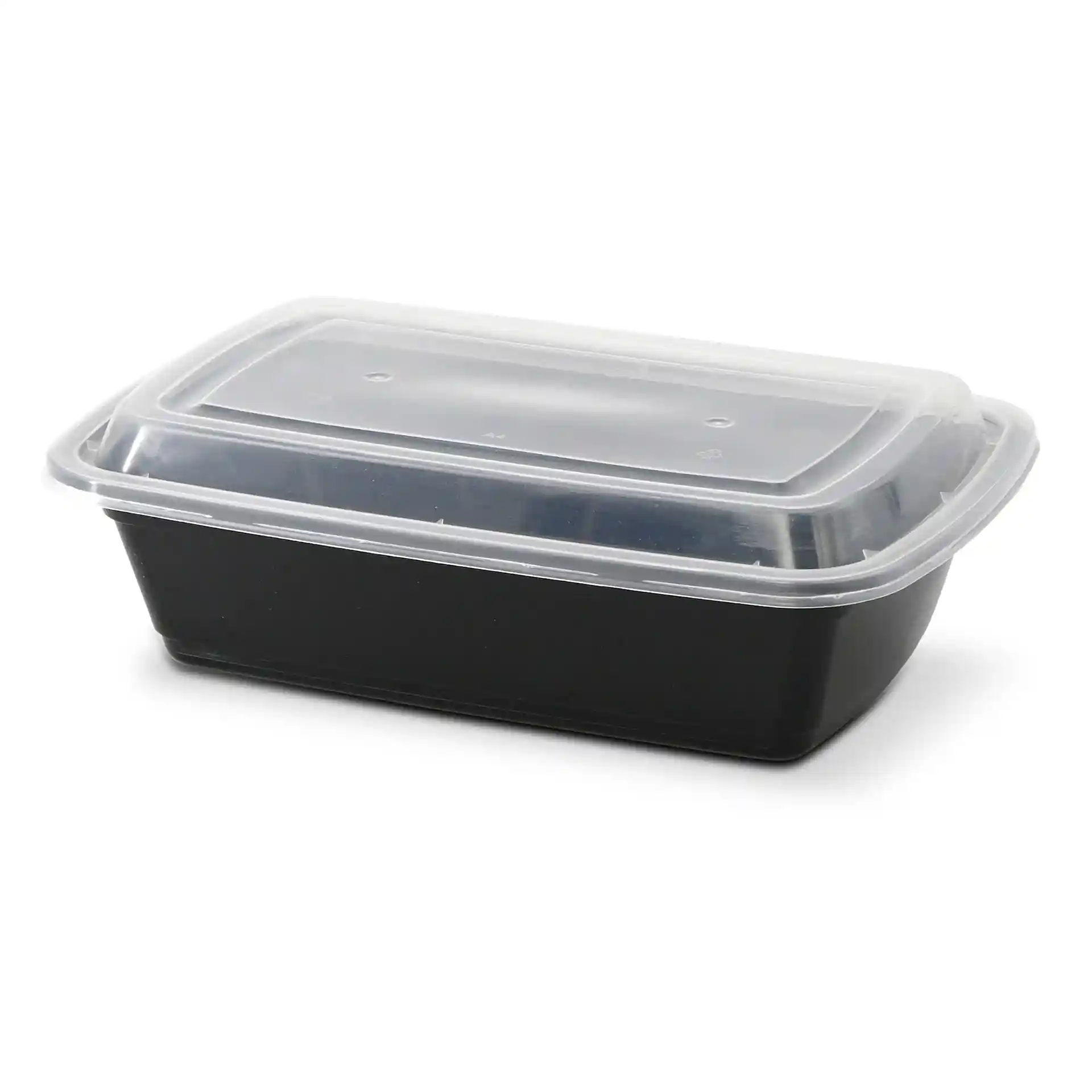 Mehrwegbehälter aus PP 1000 ml, rechteckig, schwarz