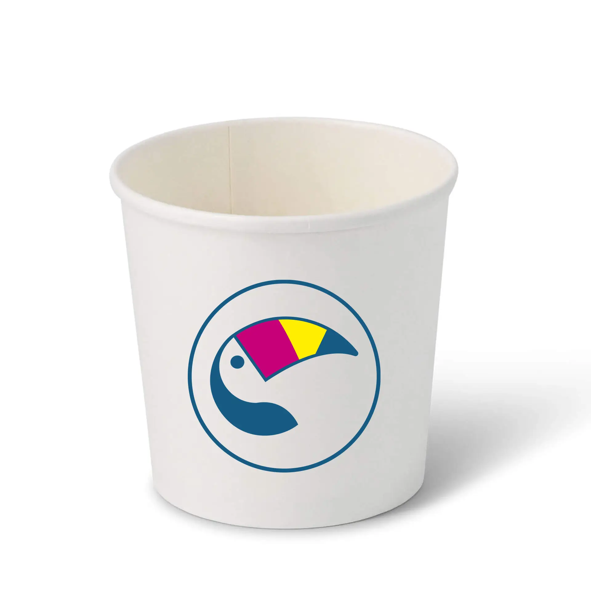 Suppenbecher to go bedruckt, 800 ml, Ø 115 mm, weiss, PLA-beschichtet