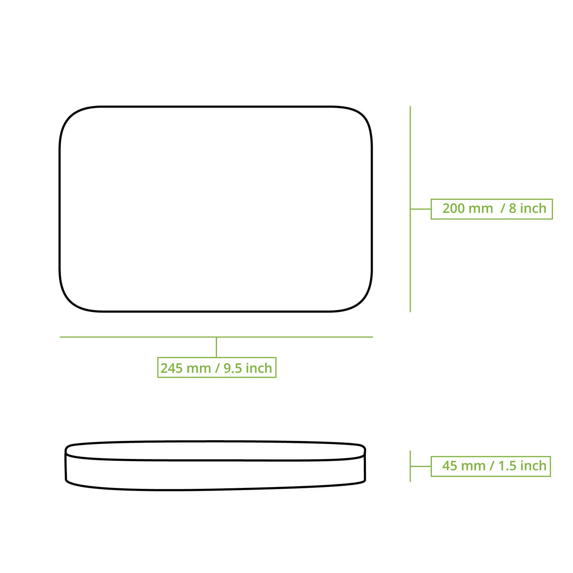 Mehrwegdeckel "merways Box" 24,5 x 20 x 4,5 cm, PP, grau Mehrwegdeckel "merways Box" 24,5 x 20 x 4,5 cm, PP, grau