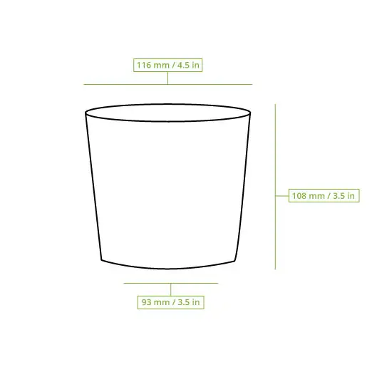 Suppenbecher to go aus Karton (bio-beschichtet) 600 ml / 24 oz, Ø 115 mm, braun