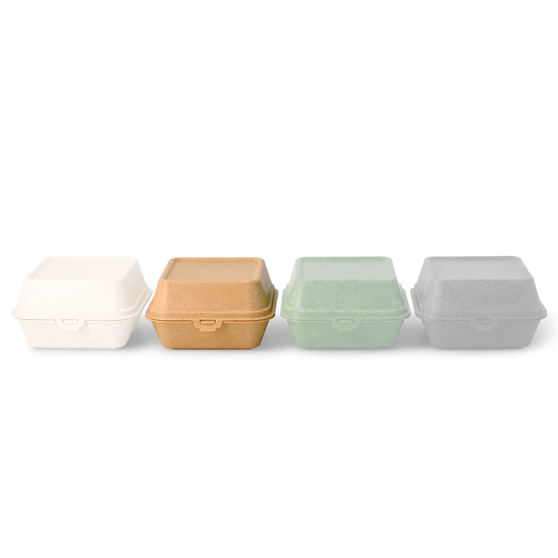 Mehrweg Burgerboxen "merways Box" 16 x 15 x 8,5 cm, Karamell / braun Mehrweg Burgerboxen "merways Box" 16 x 15 x 8,5 cm, Karamell / braun
