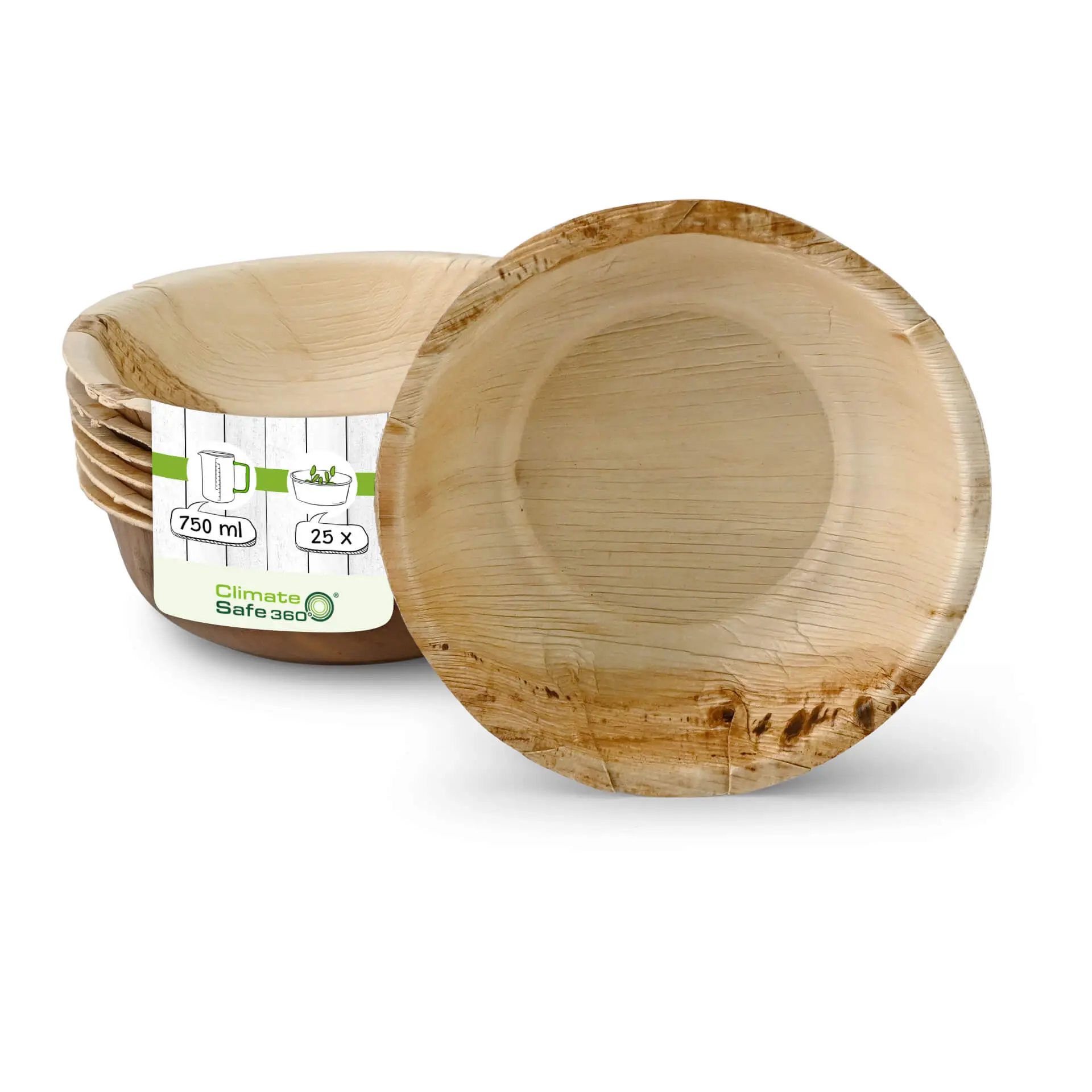 Palmblatt Schalen "Palmware®" 750 ml, rund Palmblatt Schalen "Palmware®" 750 ml, rund