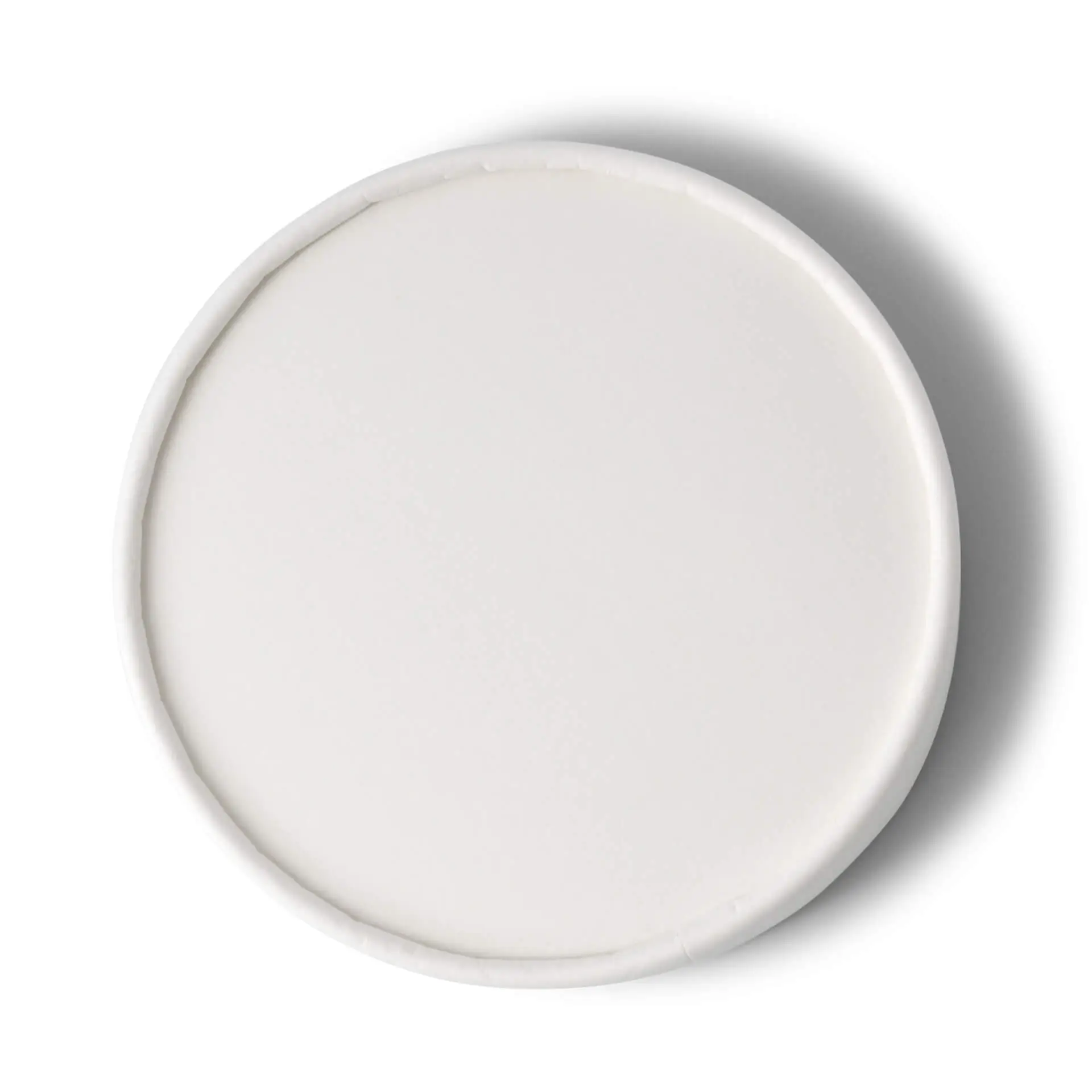 Pappdeckel (beschichtet) Ø 92 mm, weiss (für Eisbecher)