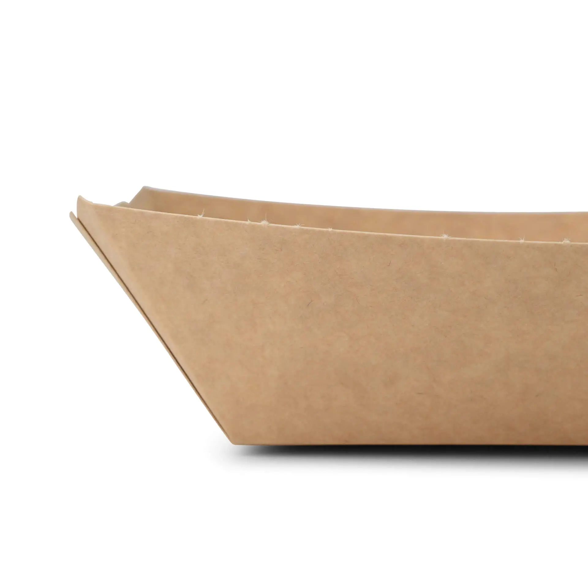 Snackschale aus Karton 500 ml, 20,5 x 14 x 3 cm, braun