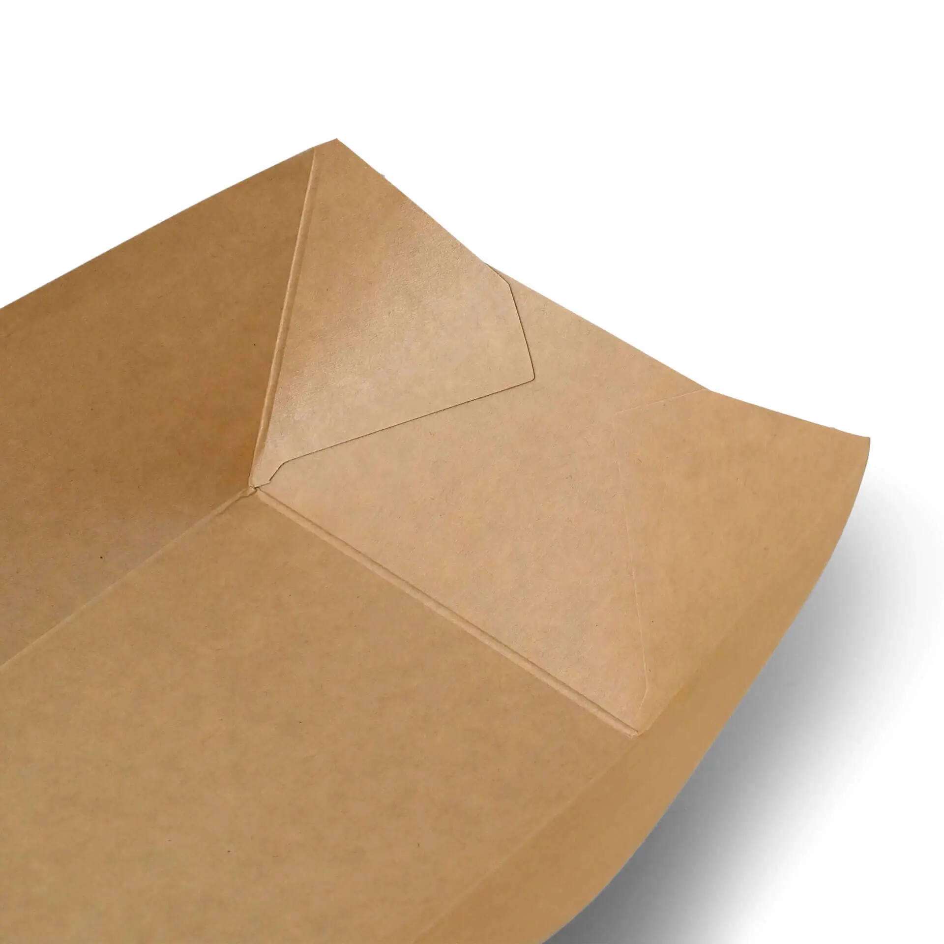 Barquette à snack en carton 800 ml, 21,5 x 16 x 5 cm, marron